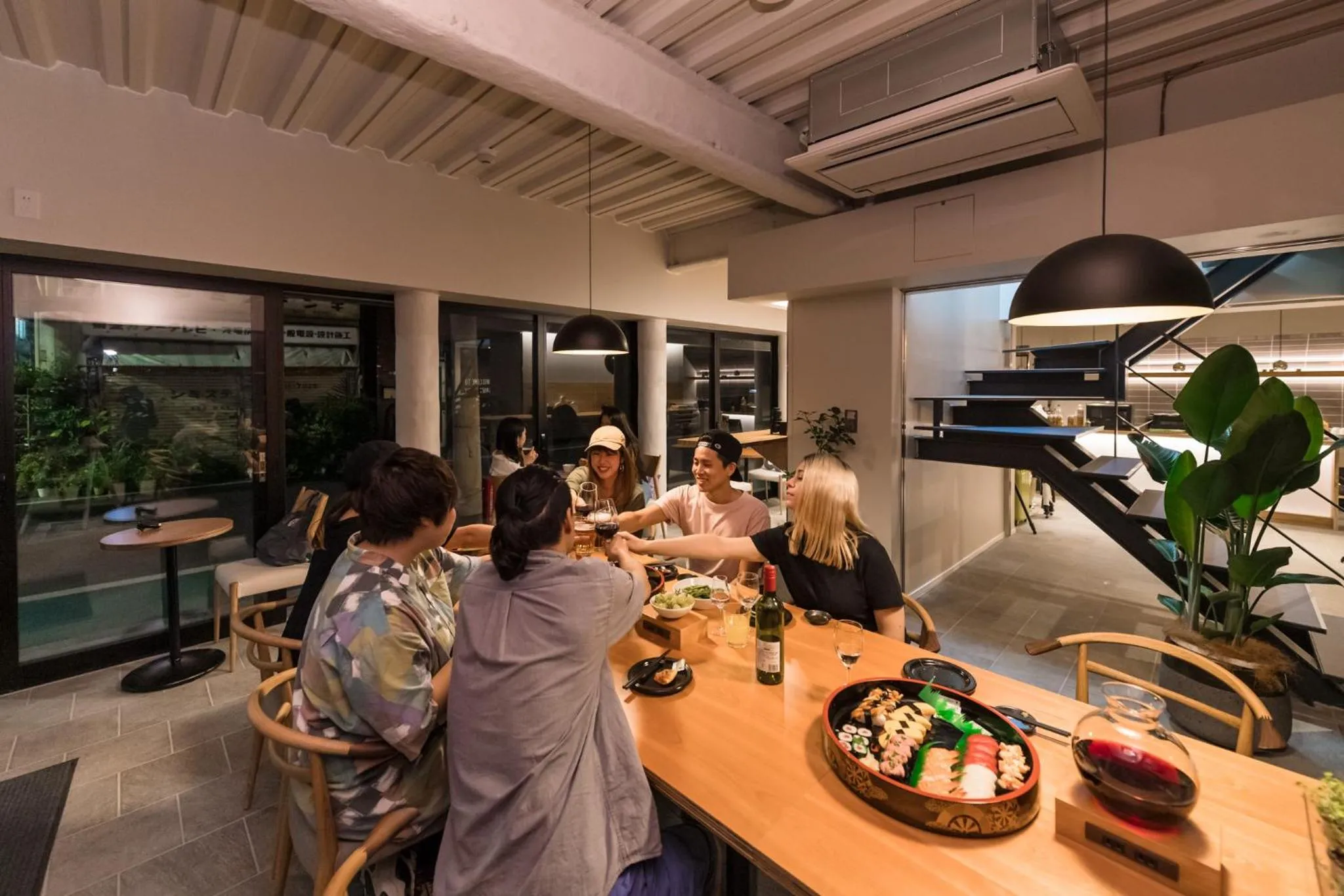 Communal lounge/ TV room in &AND HOSTEL KURAMAE west