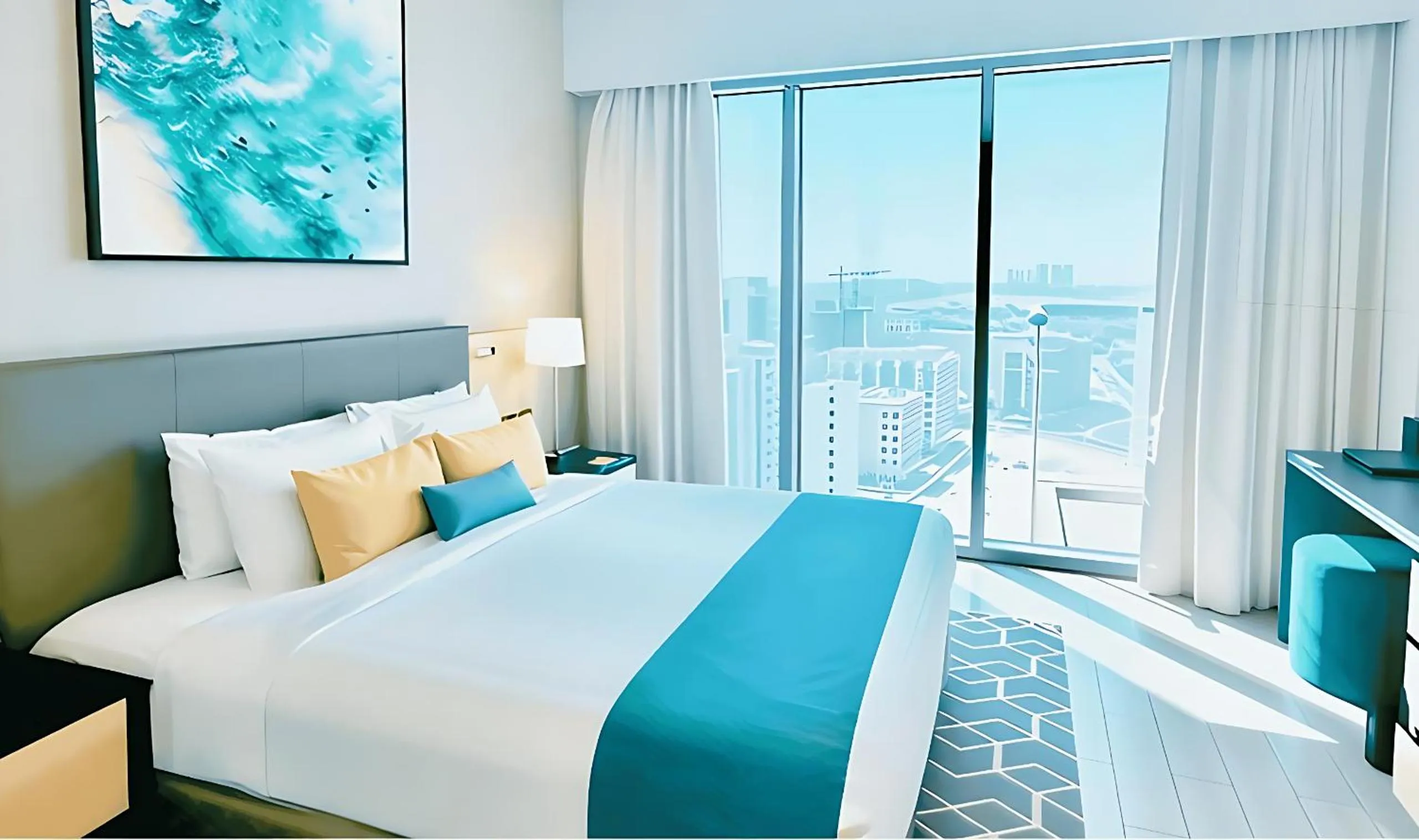 Bed in Millennium Executive Apartments Mont Rose