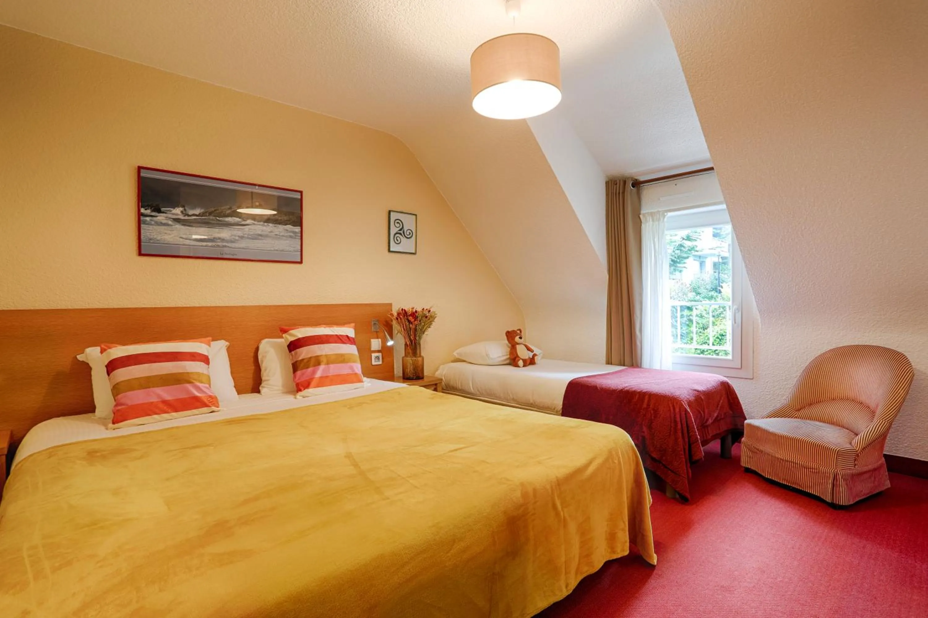 Bed in Hotel Le Branhoc - Brit Hotel Auray