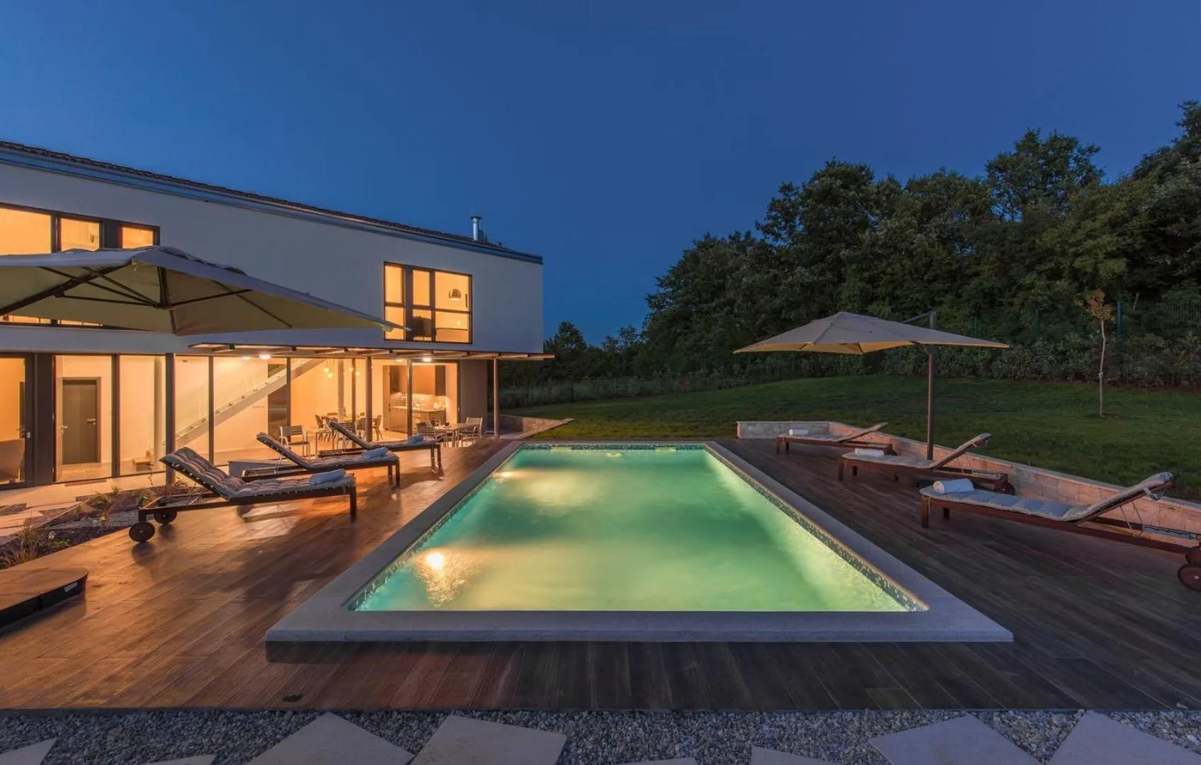 Property building in Luxury villa Fratello in Istria, private pool