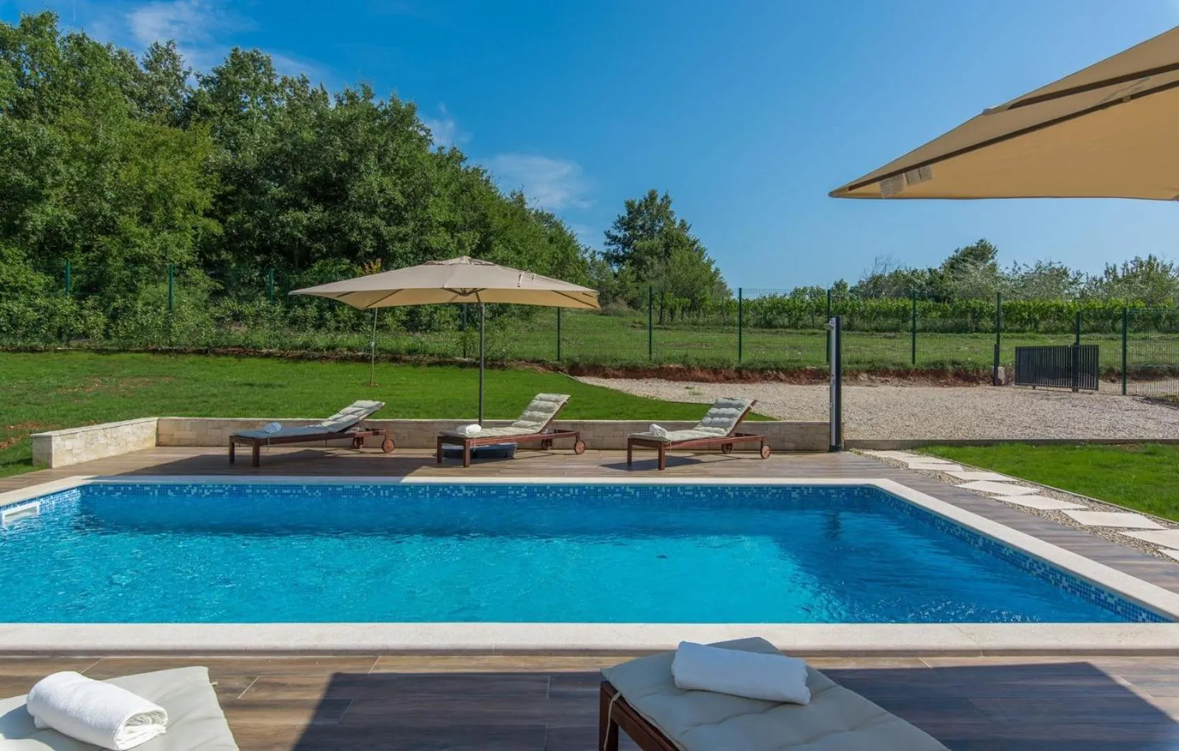 Garden in Luxury villa Fratello in Istria, private pool