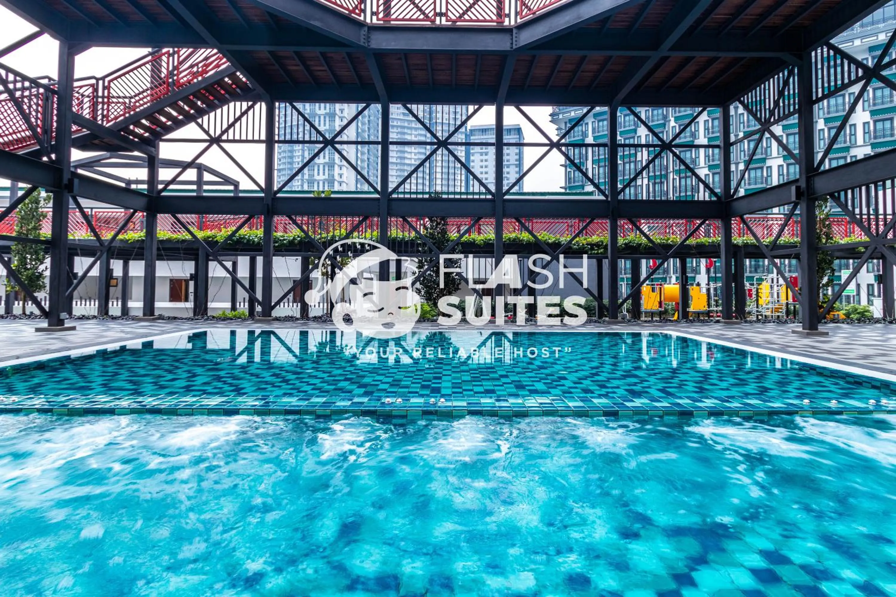 Swimming pool in Geo38 Premium Suites at Genting Highlands