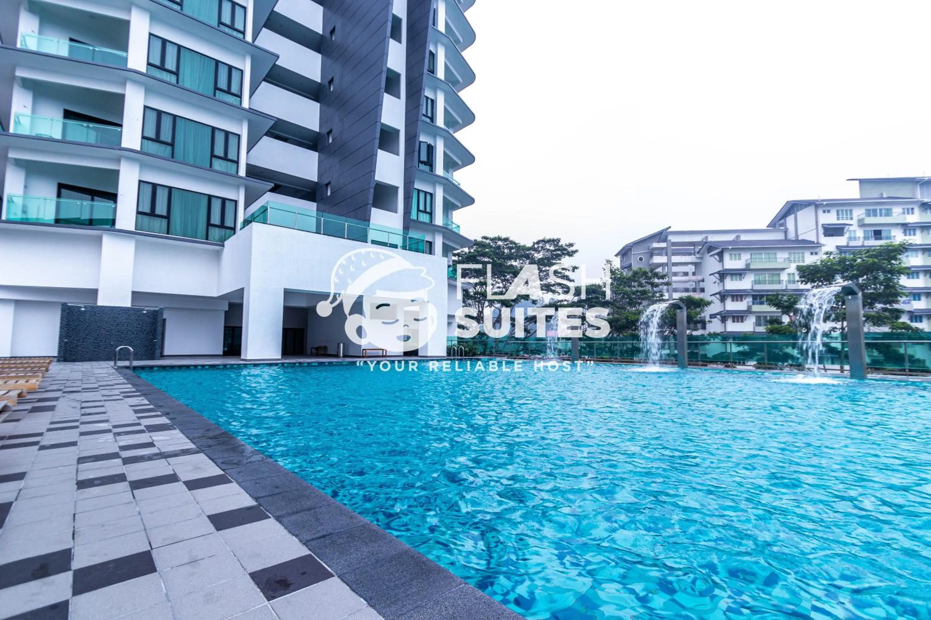 Swimming pool in Geo38 Premium Suites at Genting Highlands