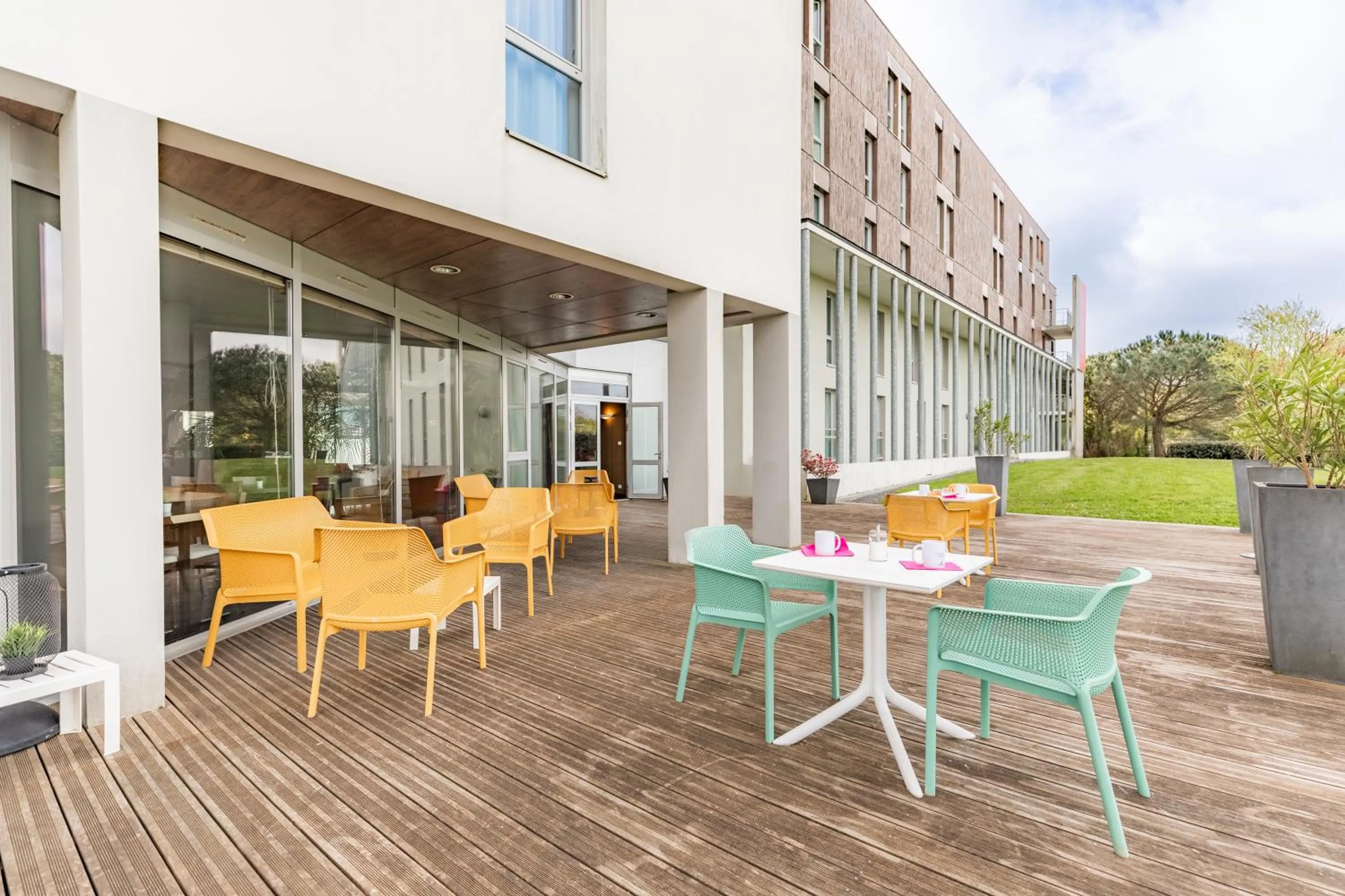 Patio in Appart’City Confort Nantes Ouest Saint-Herblain