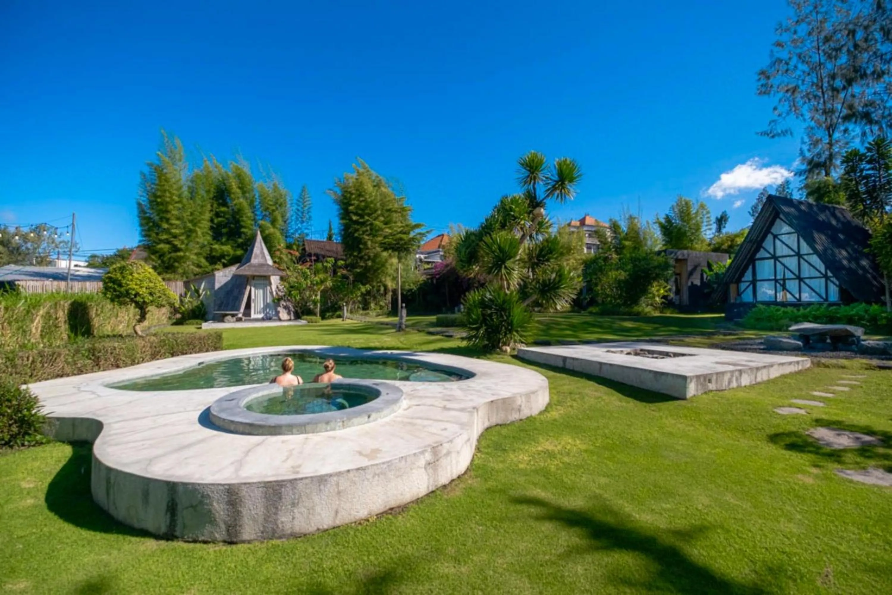 Garden view in Bamboo Mount Batur and Hot Spring
