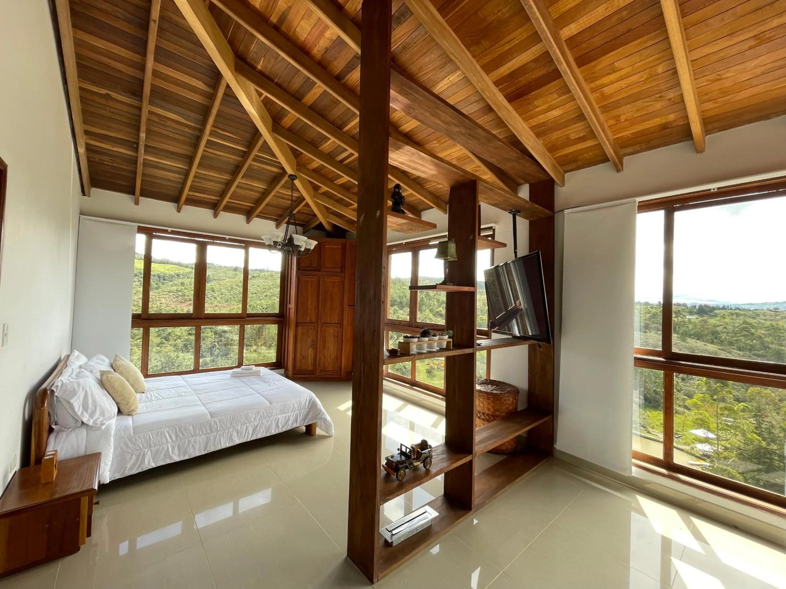 Natural landscape, Bed in Glamping Ancestros Ecoparque