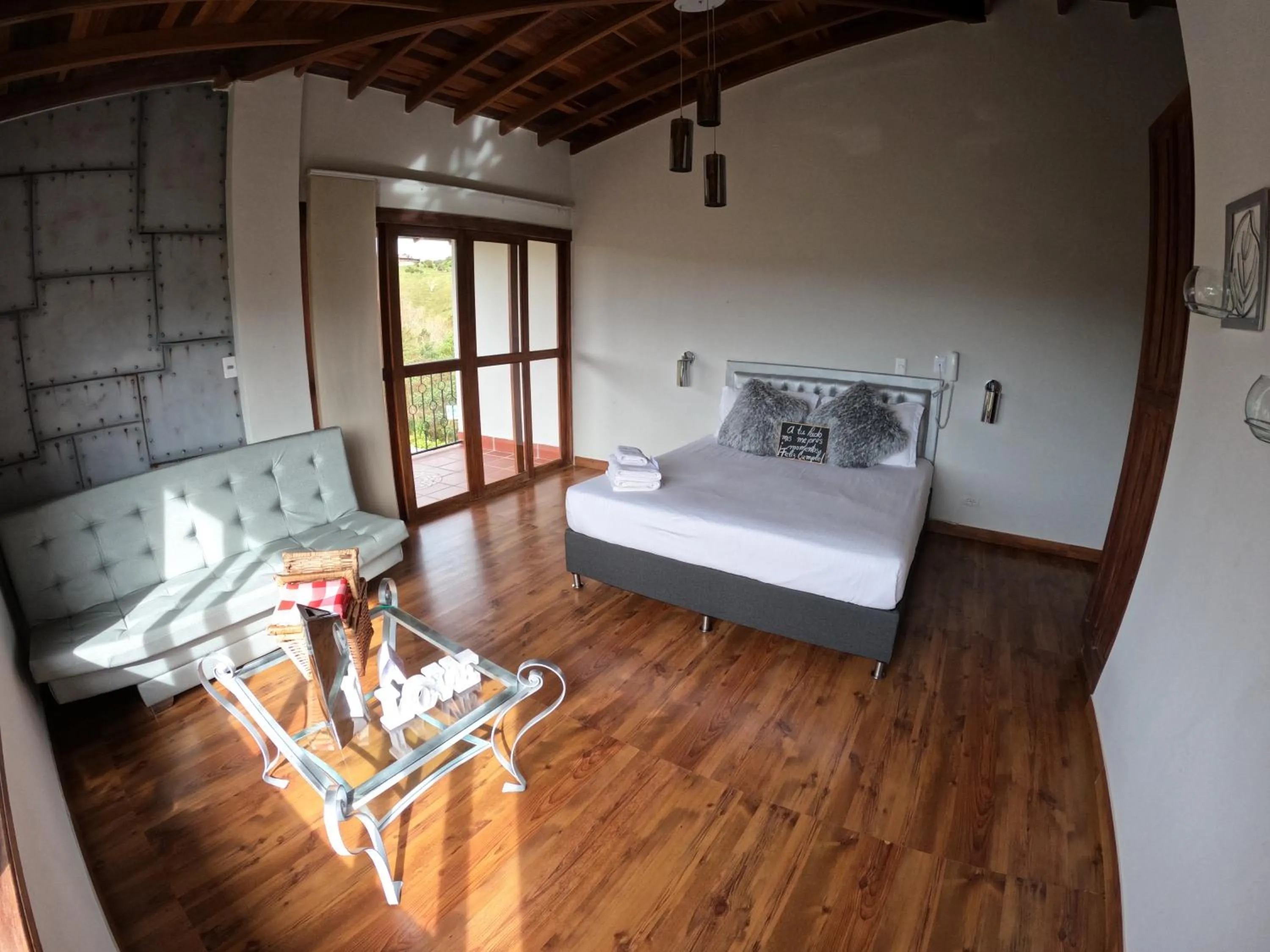 Bed in Glamping Ancestros Ecoparque