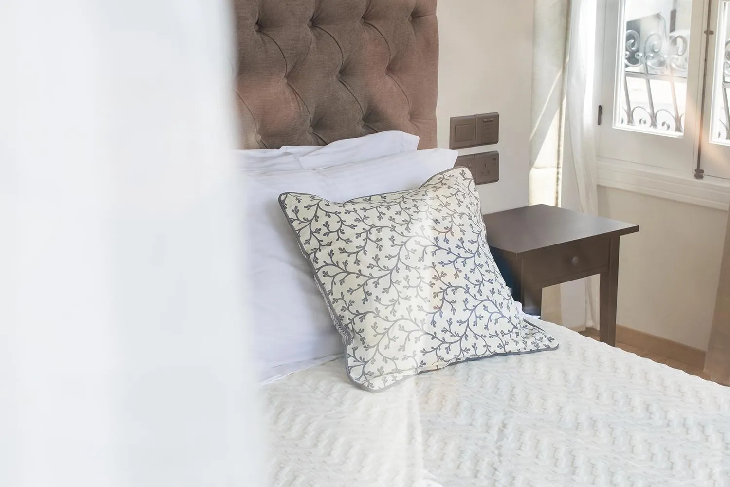 Bed in 9 Muses Hotel