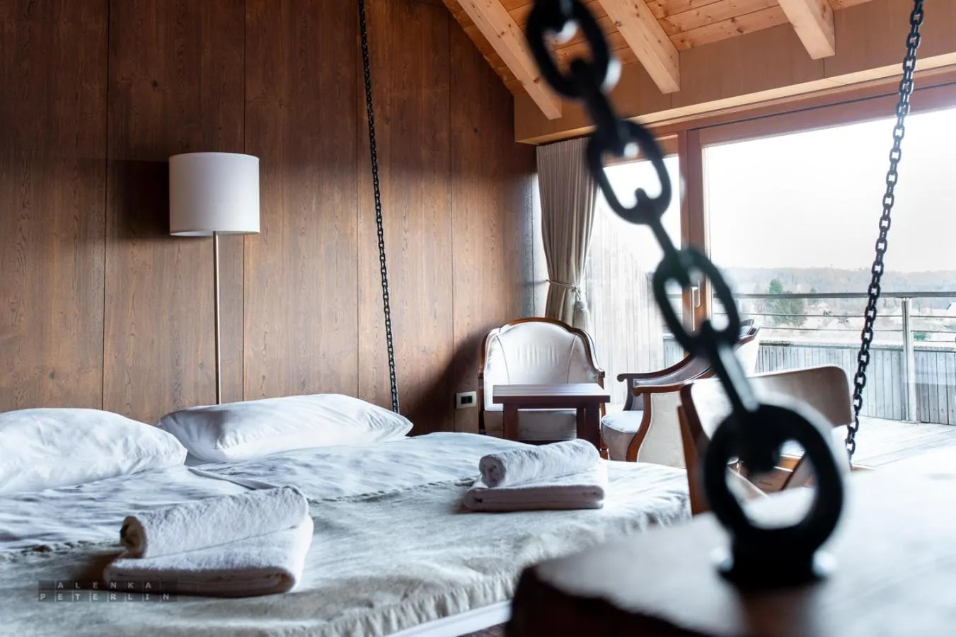 Bed in Vinica Castle Boutique & Spa Hotel