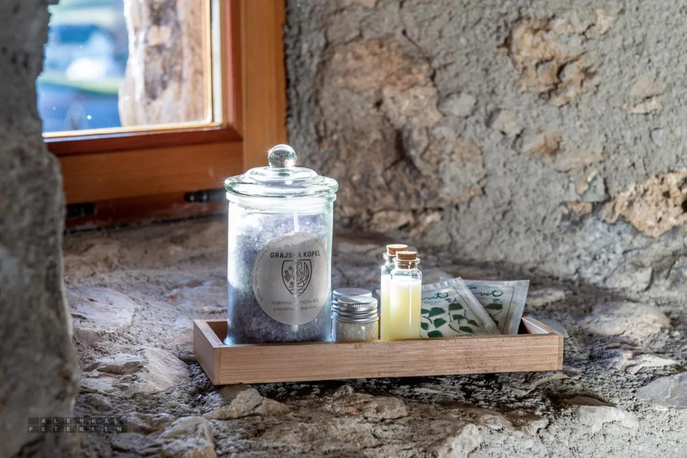 Decorative detail in Vinica Castle Boutique & Spa Hotel