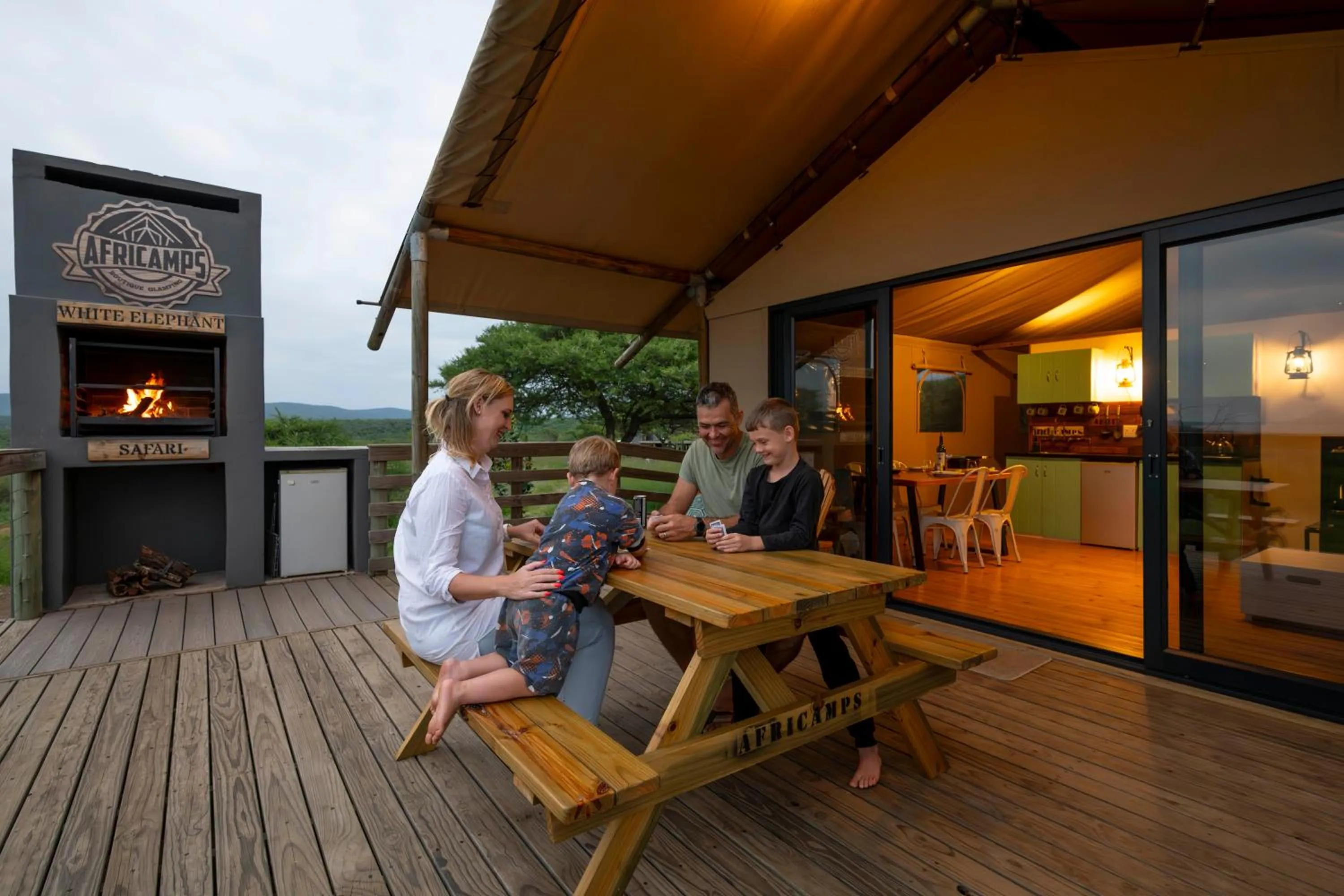 Property building in AfriCamps at White Elephant Safaris