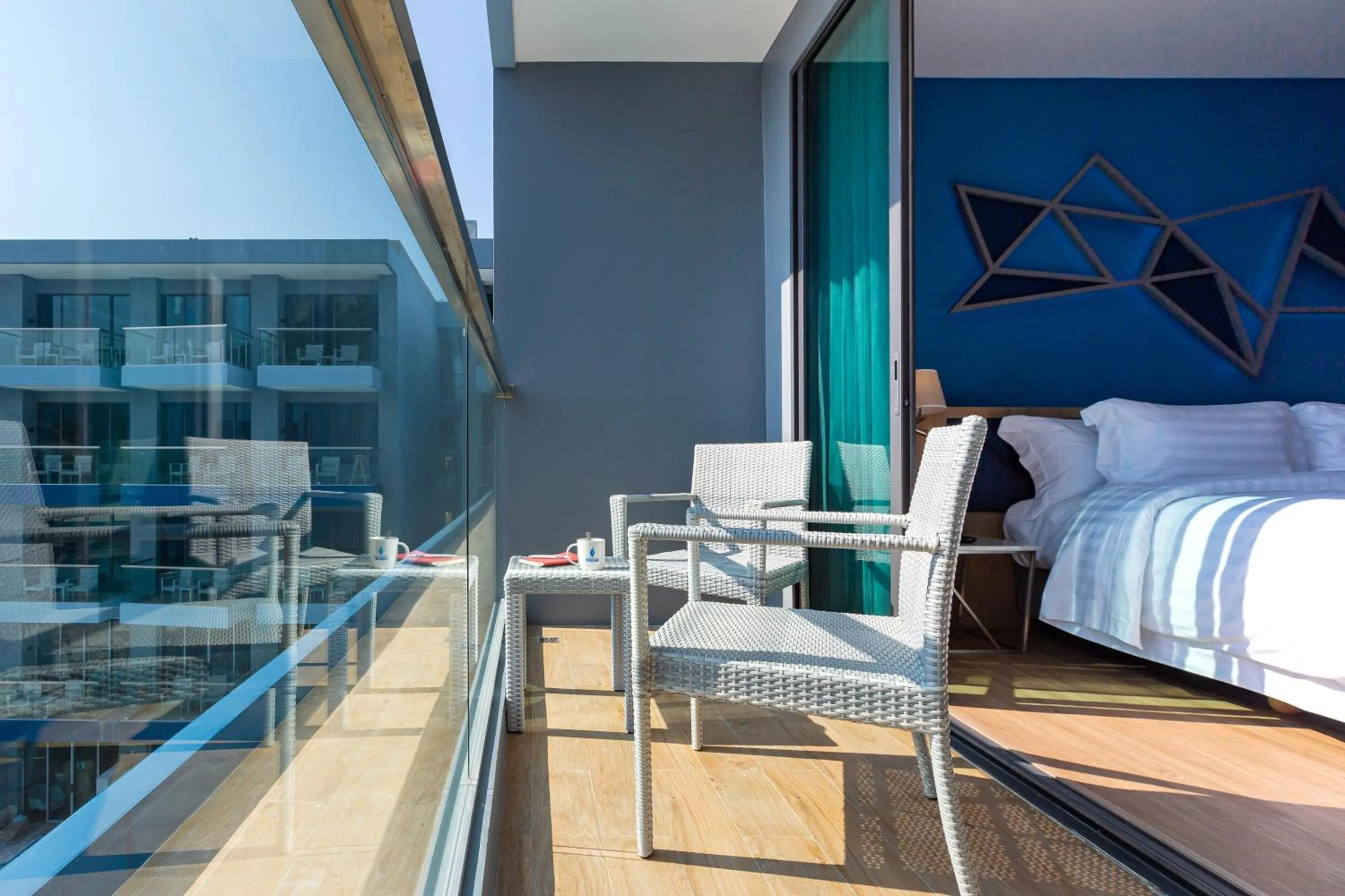 Balcony/Terrace, Bed in BlueSotel SMART Krabi Aonang Beach - Adults only