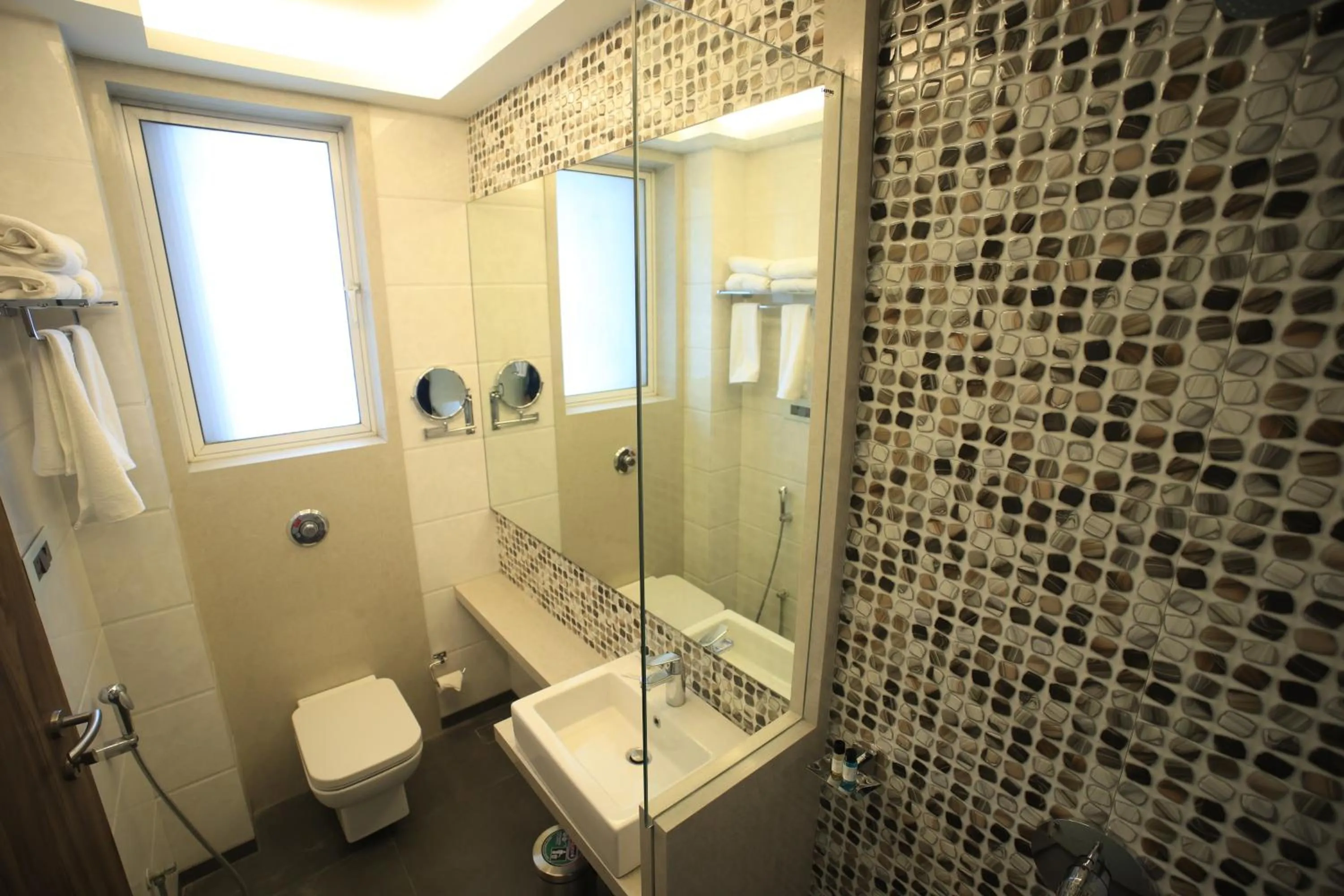 Bathroom in The Byke Delotel