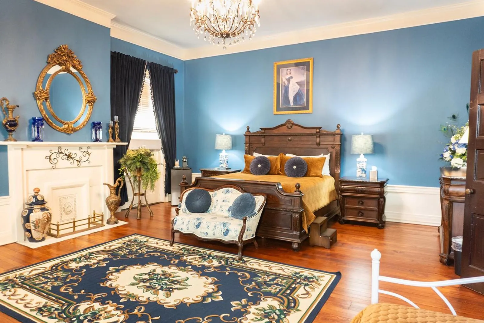 Bed in Belle Air Mansion and Inn