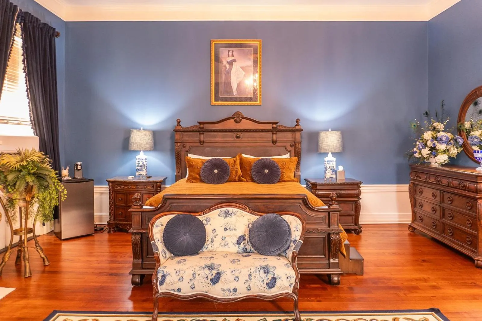 Bed in Belle Air Mansion and Inn