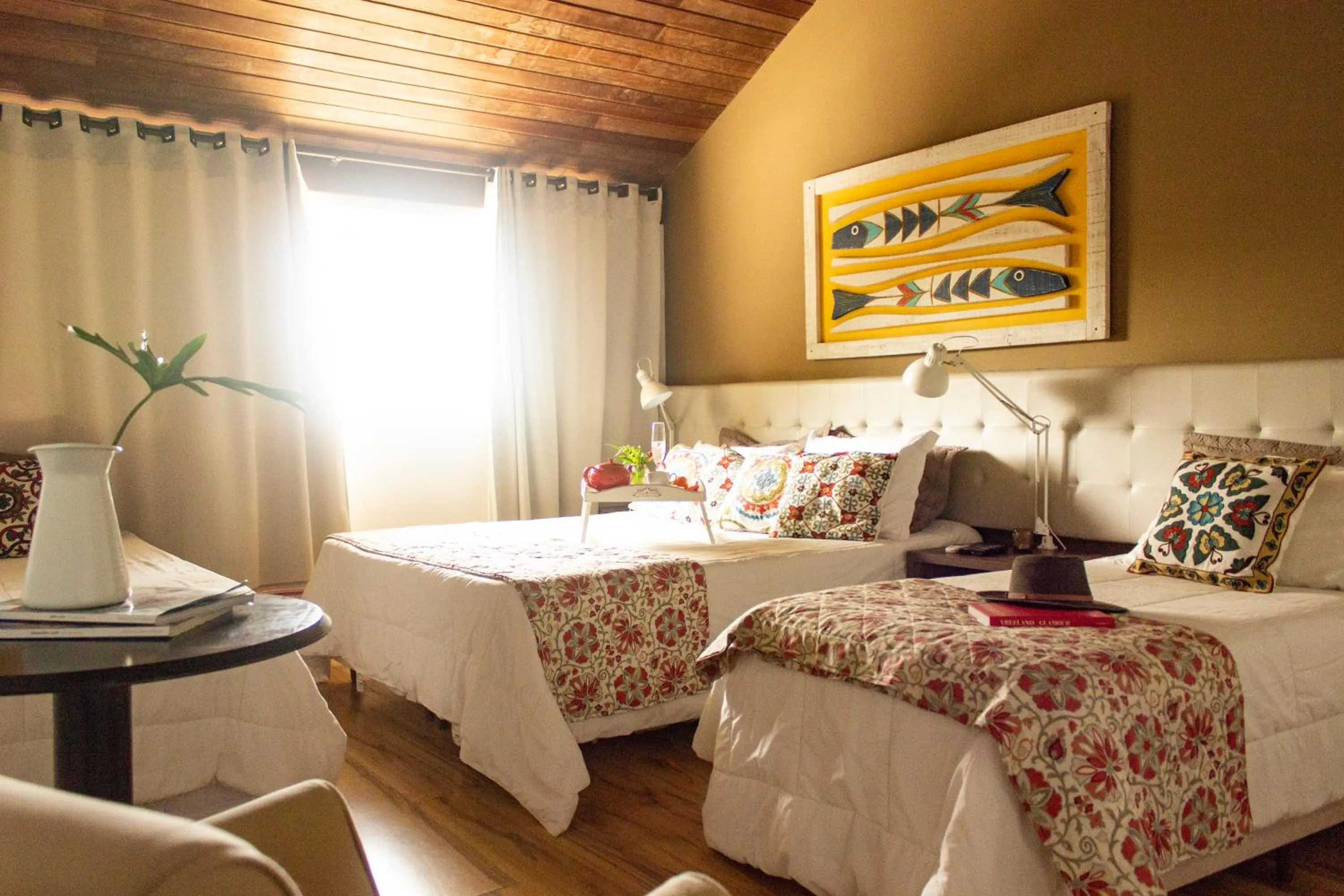 Bed in Pousada Ponta da Vigia