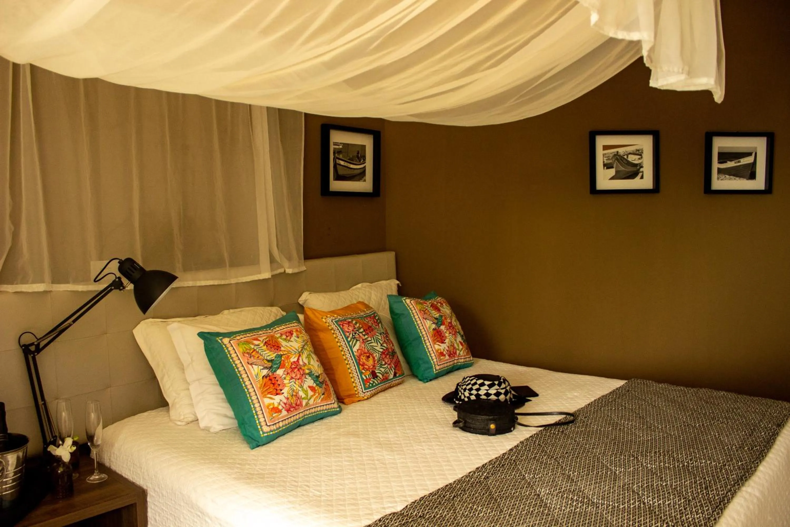 Bed in Pousada Ponta da Vigia