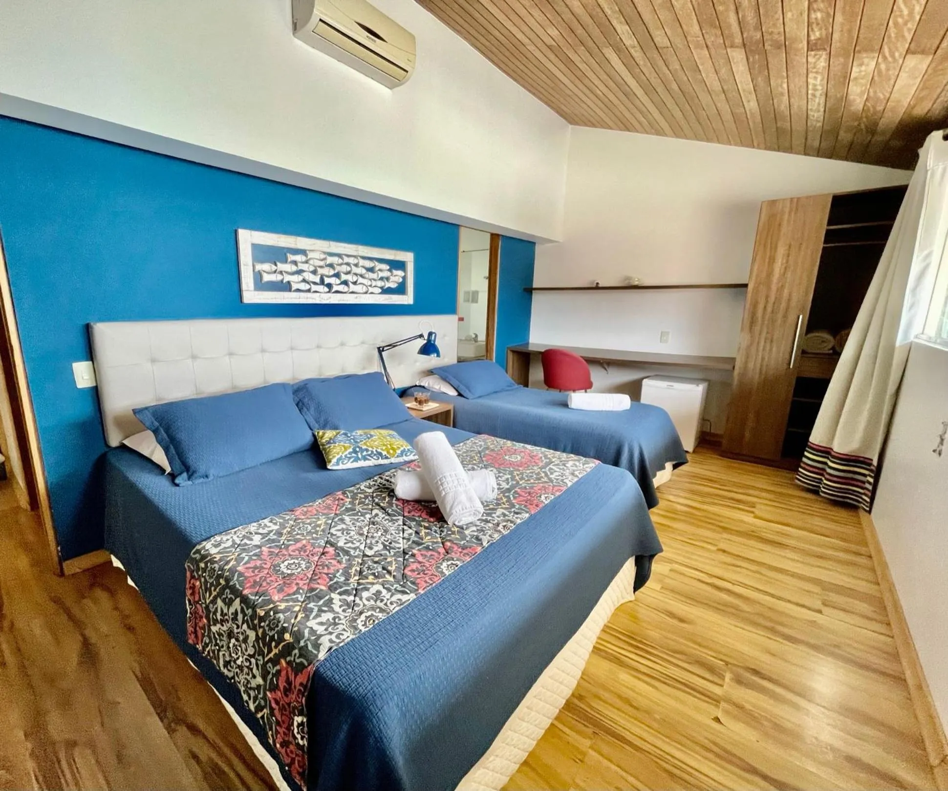 Bed in Pousada Ponta da Vigia