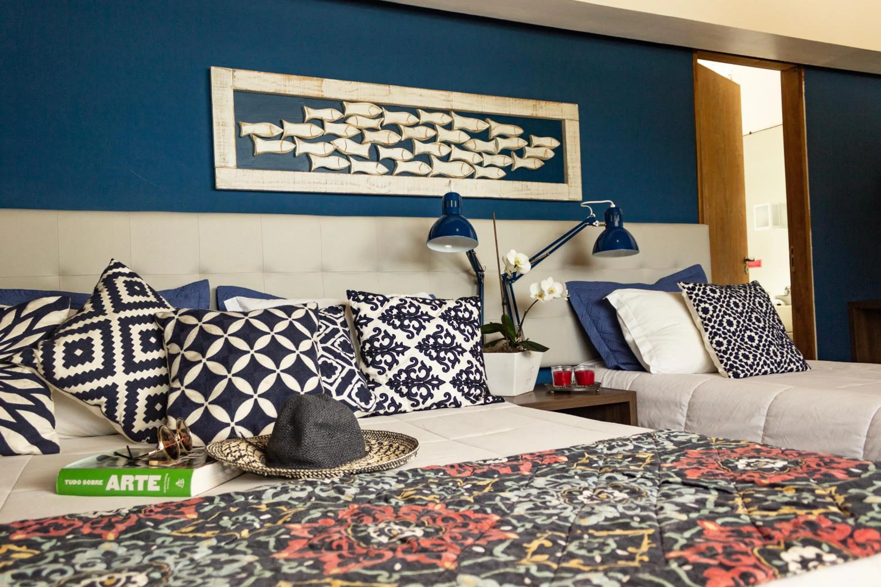 Bed in Pousada Ponta da Vigia