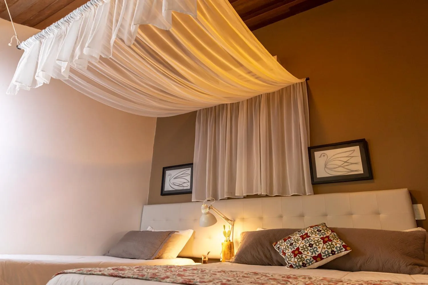 Bed in Pousada Ponta da Vigia