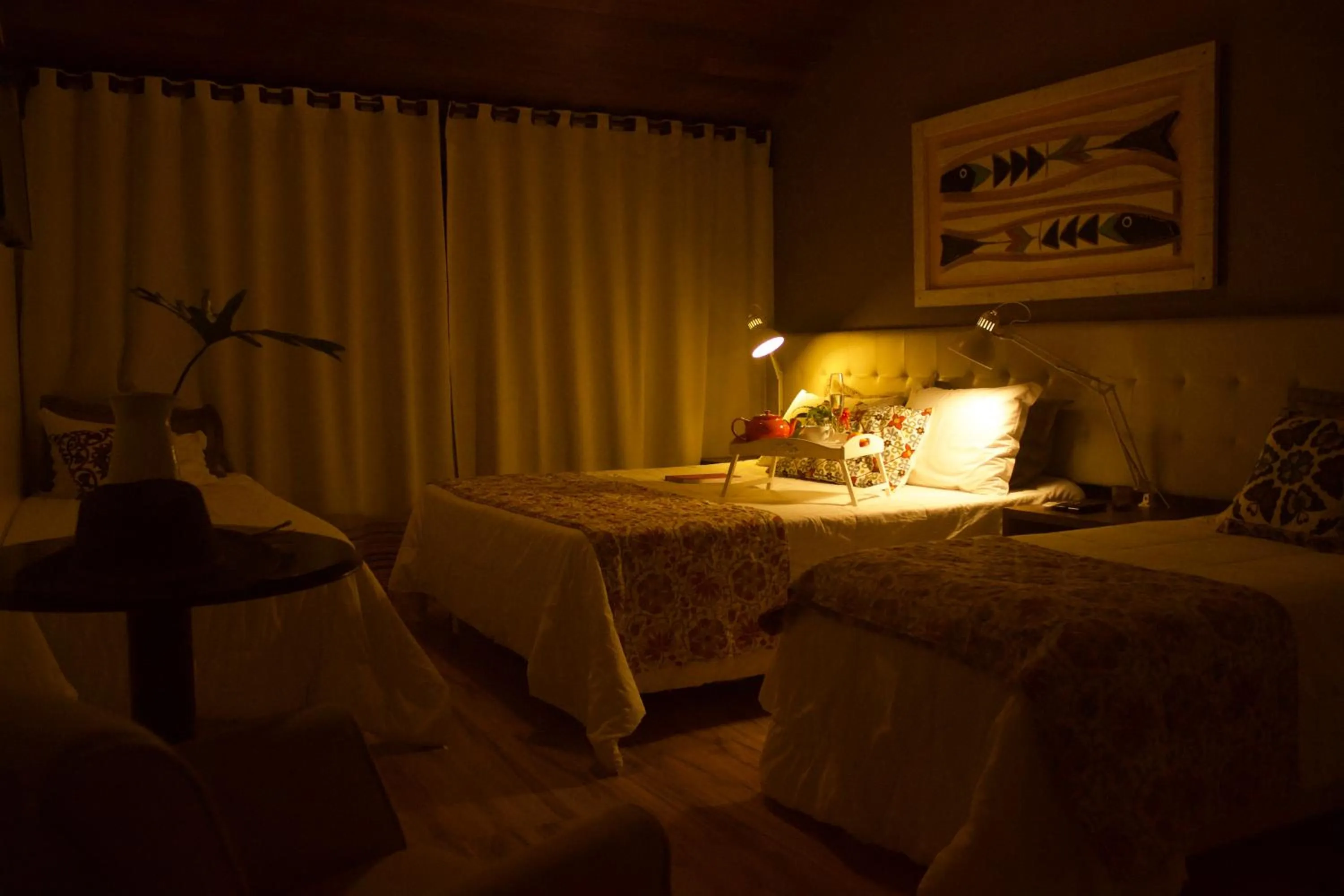 Bed in Pousada Ponta da Vigia