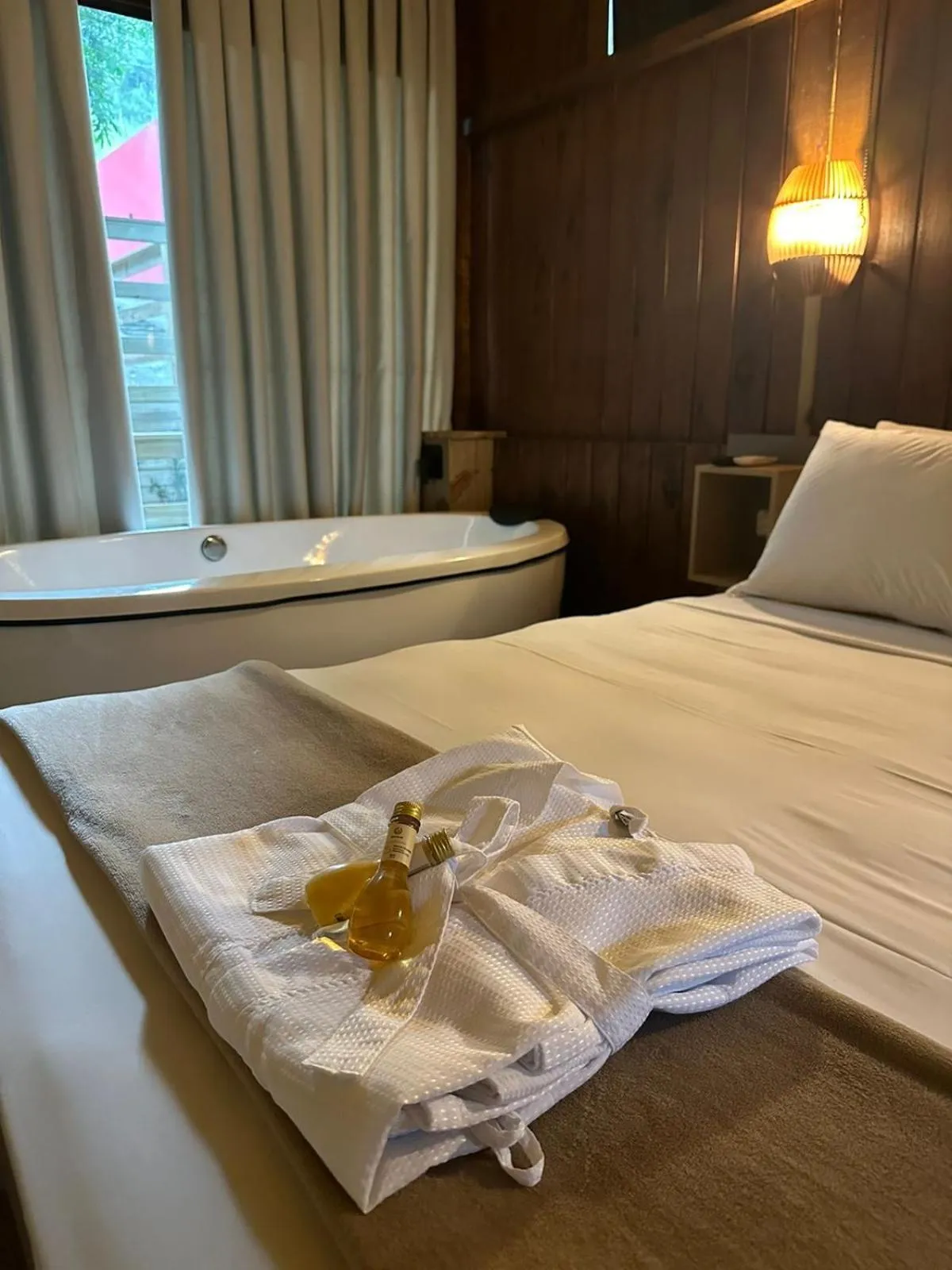 Bed in Pousada Ponta da Vigia