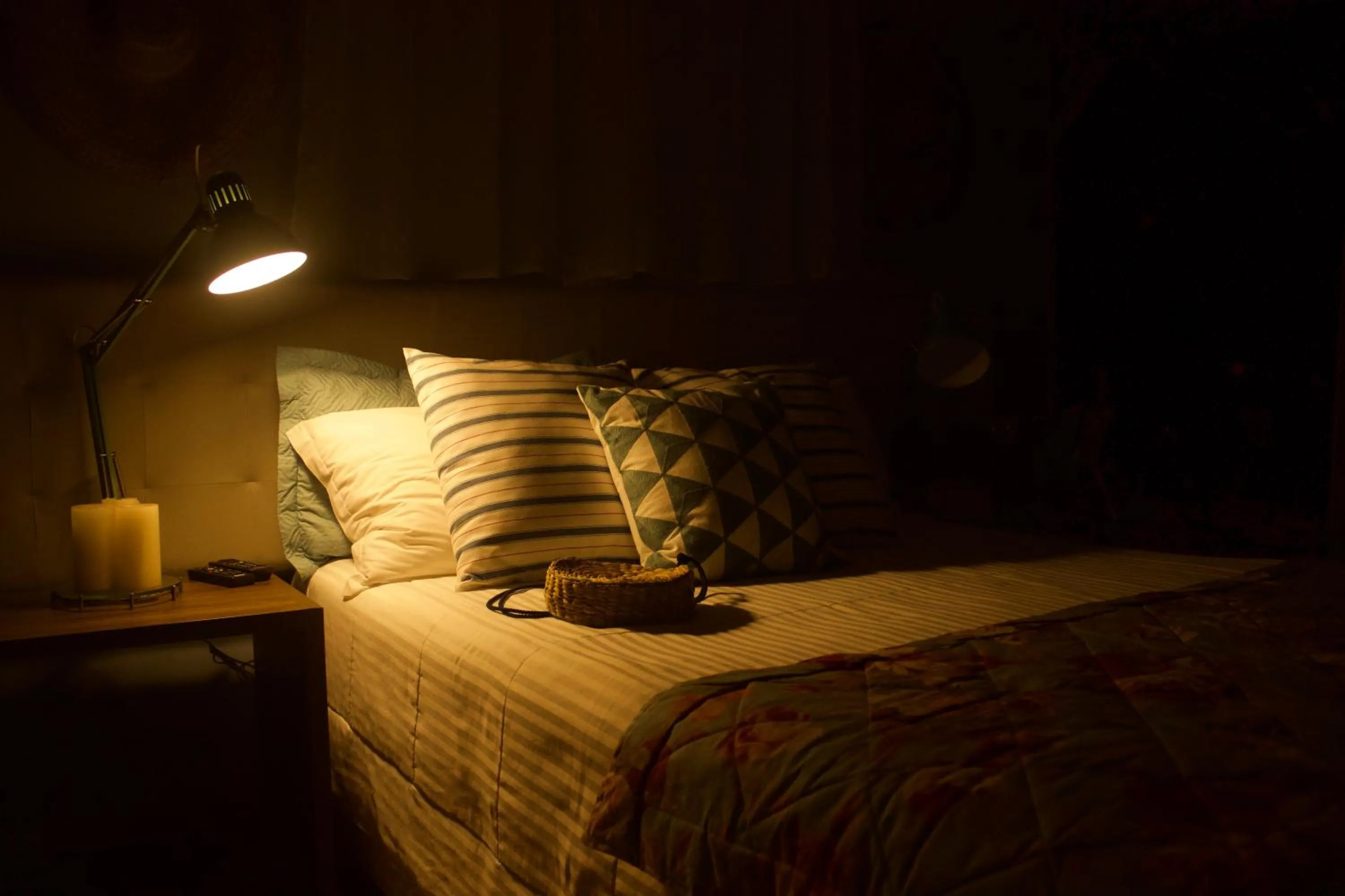 Bed in Pousada Ponta da Vigia