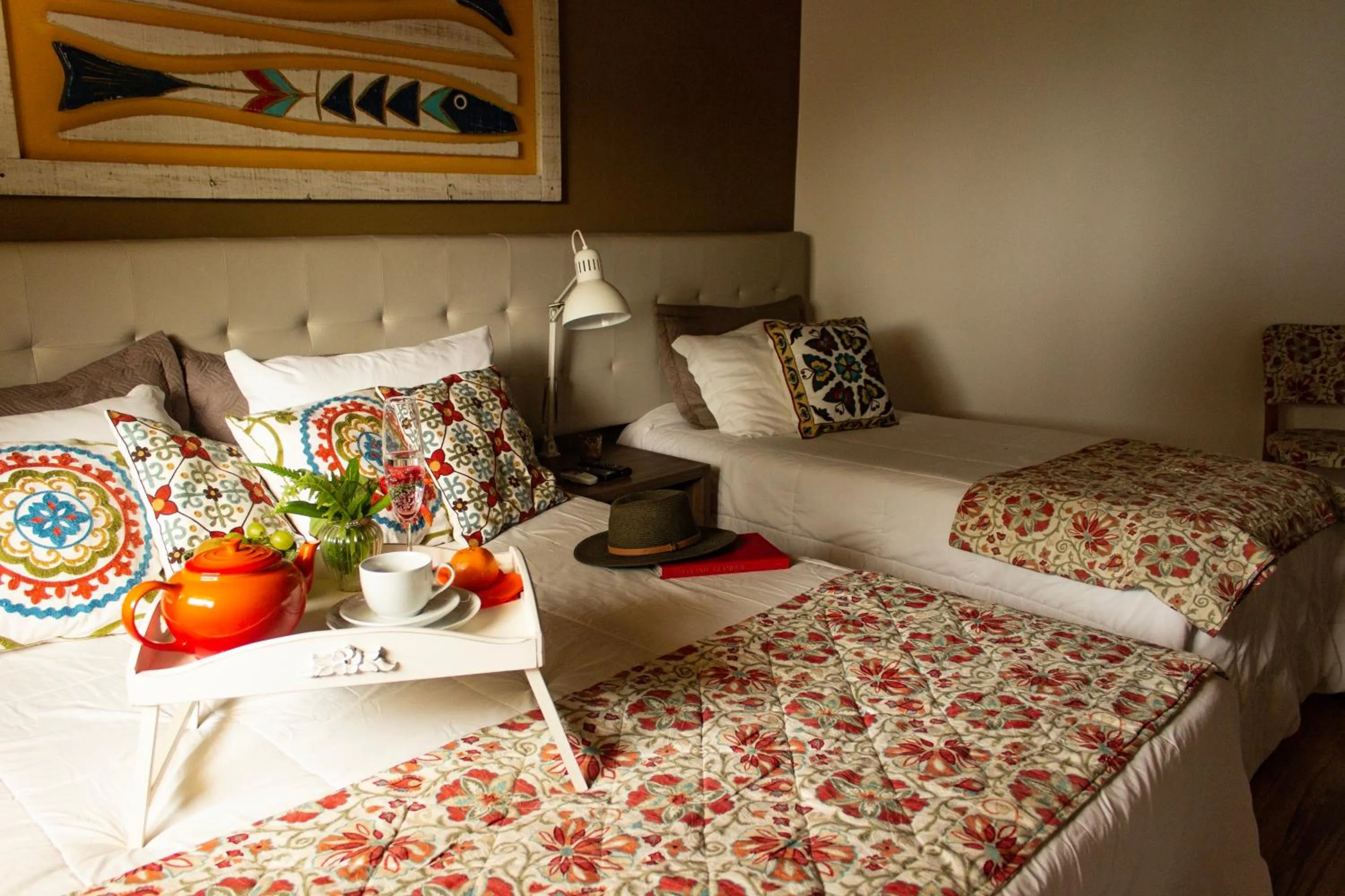 Bed in Pousada Ponta da Vigia