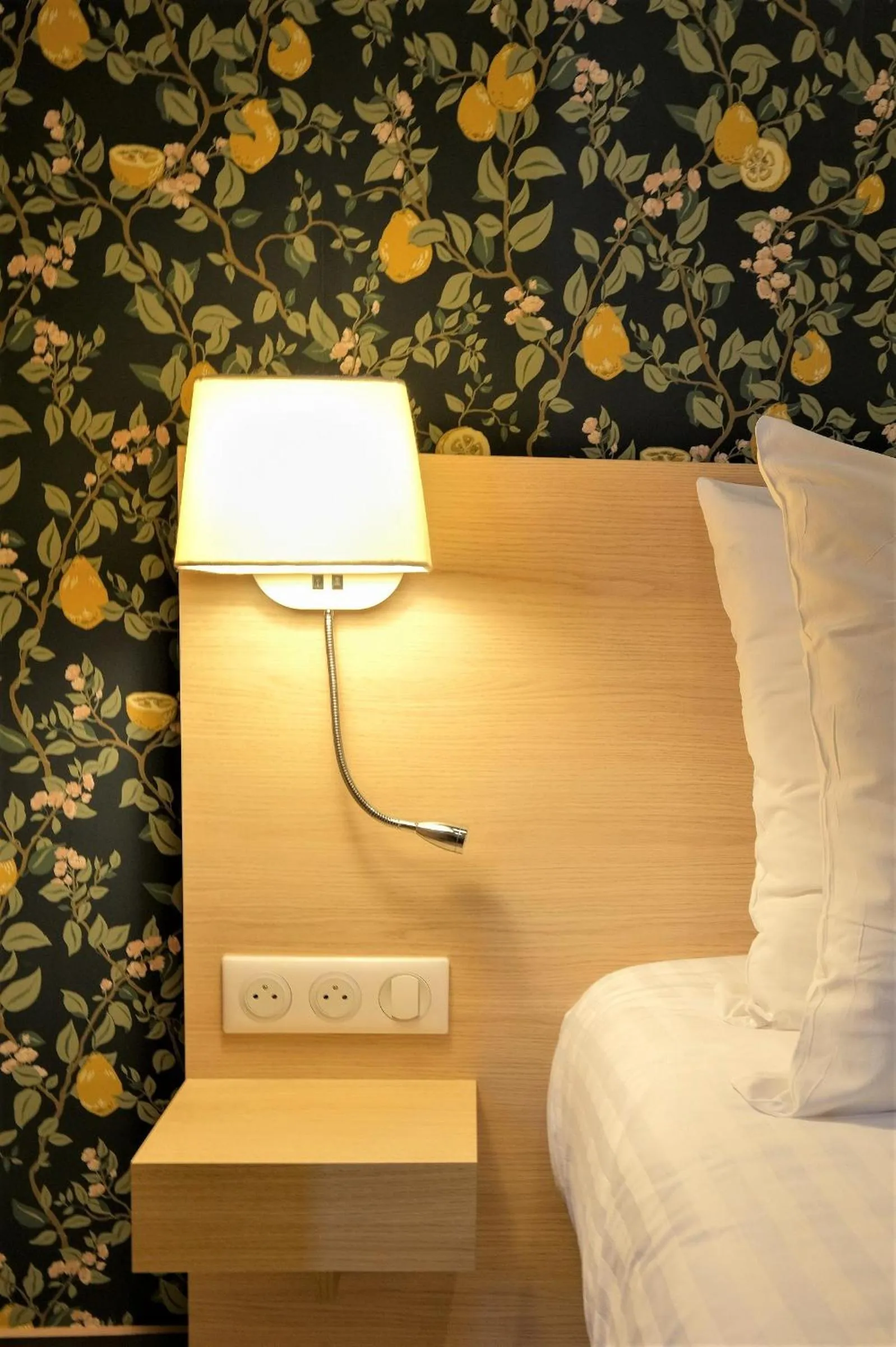 Decorative detail, Bed in Hôtel de France, un hôtel AMMI