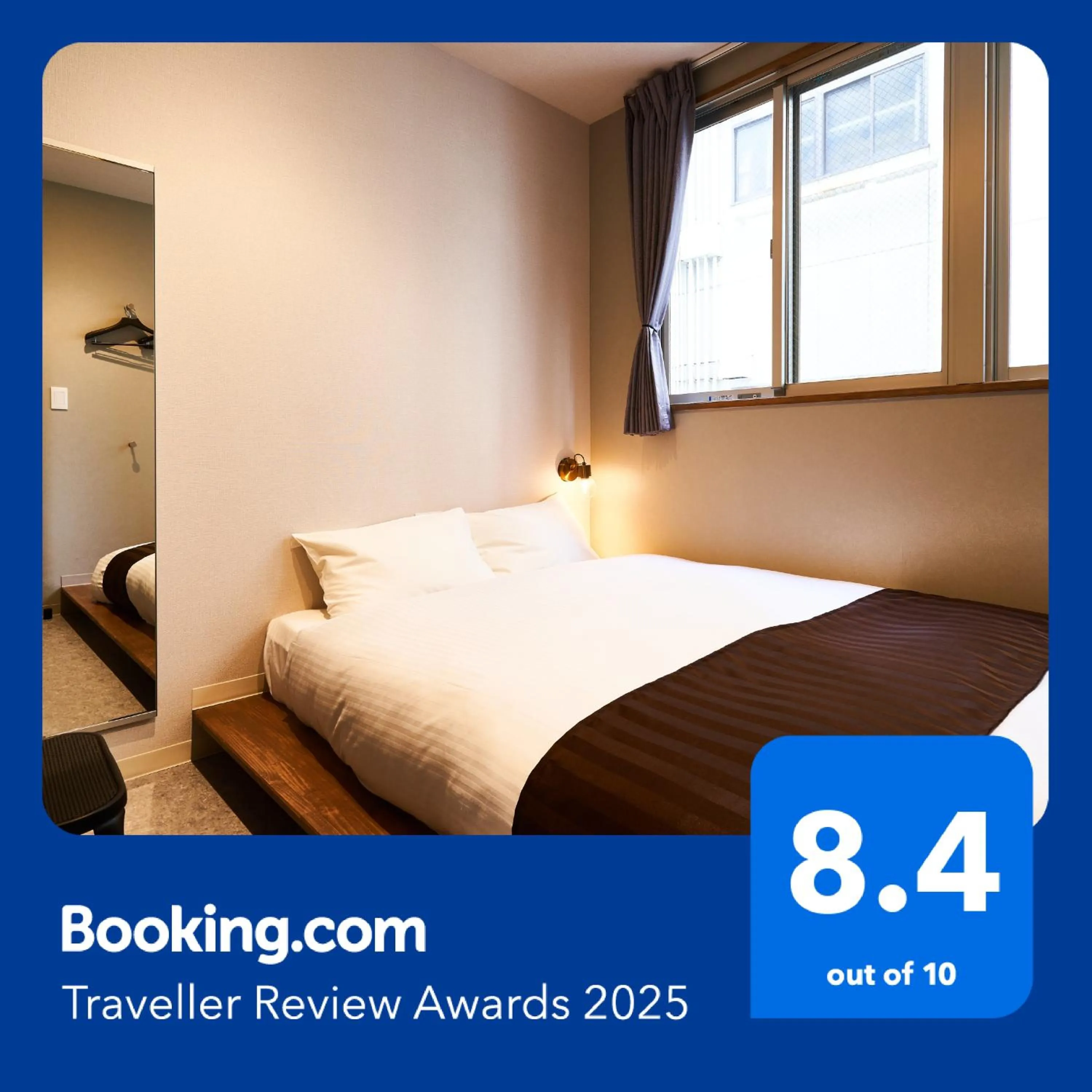 View (from property/room), Bed in &AND HOSTEL SHINSAIBASHI EAST