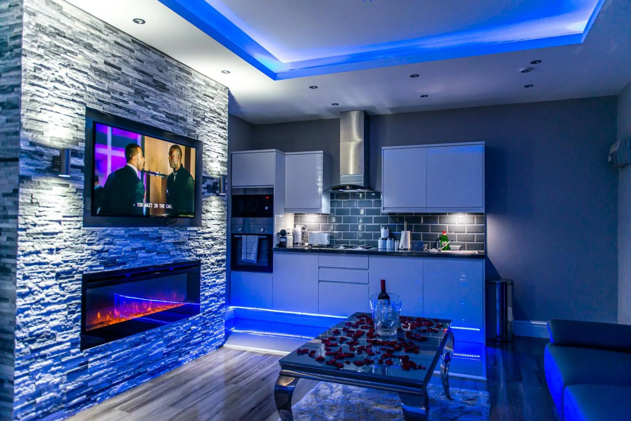 Living room in Aphrodite Suites