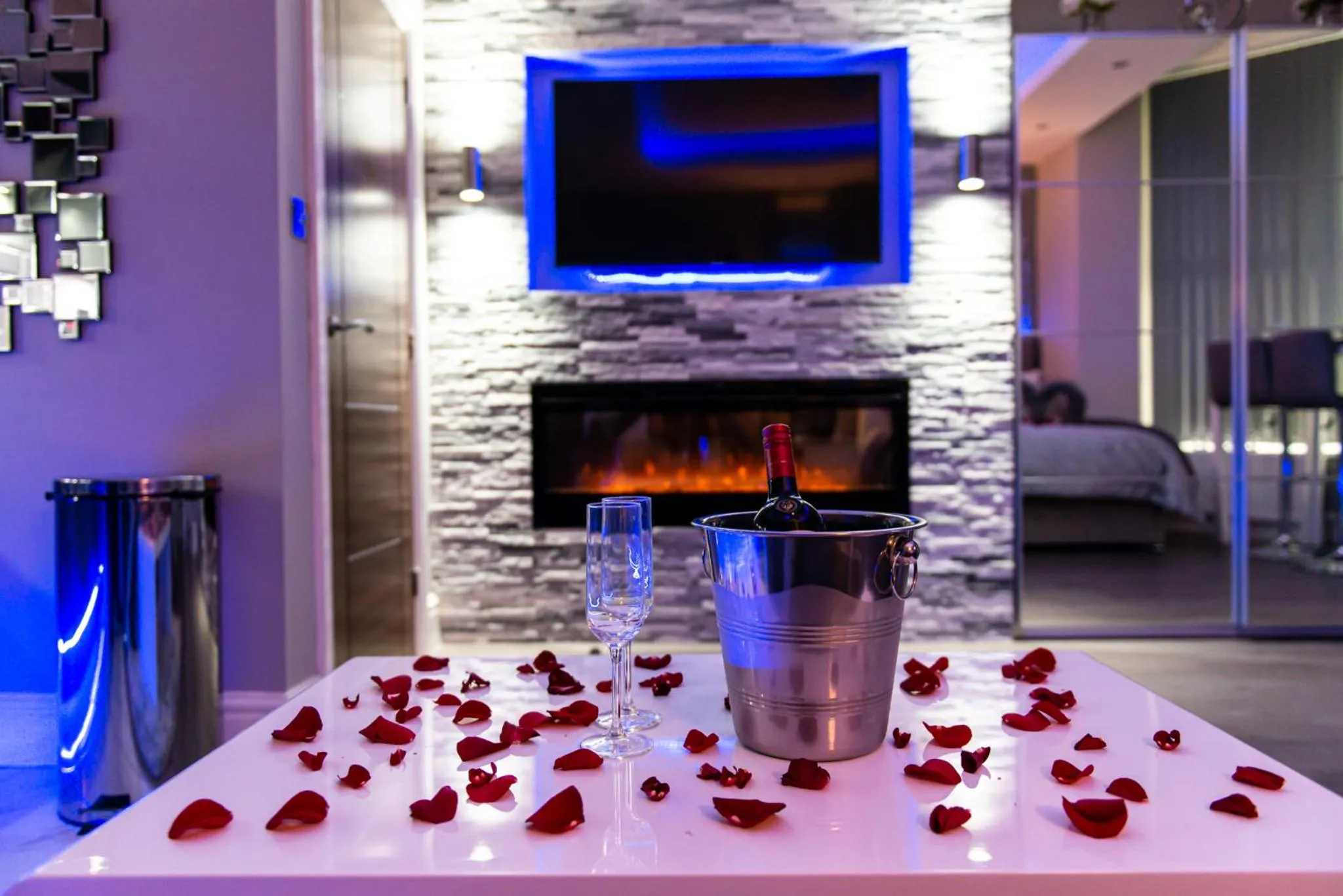 Living room in Aphrodite Suites