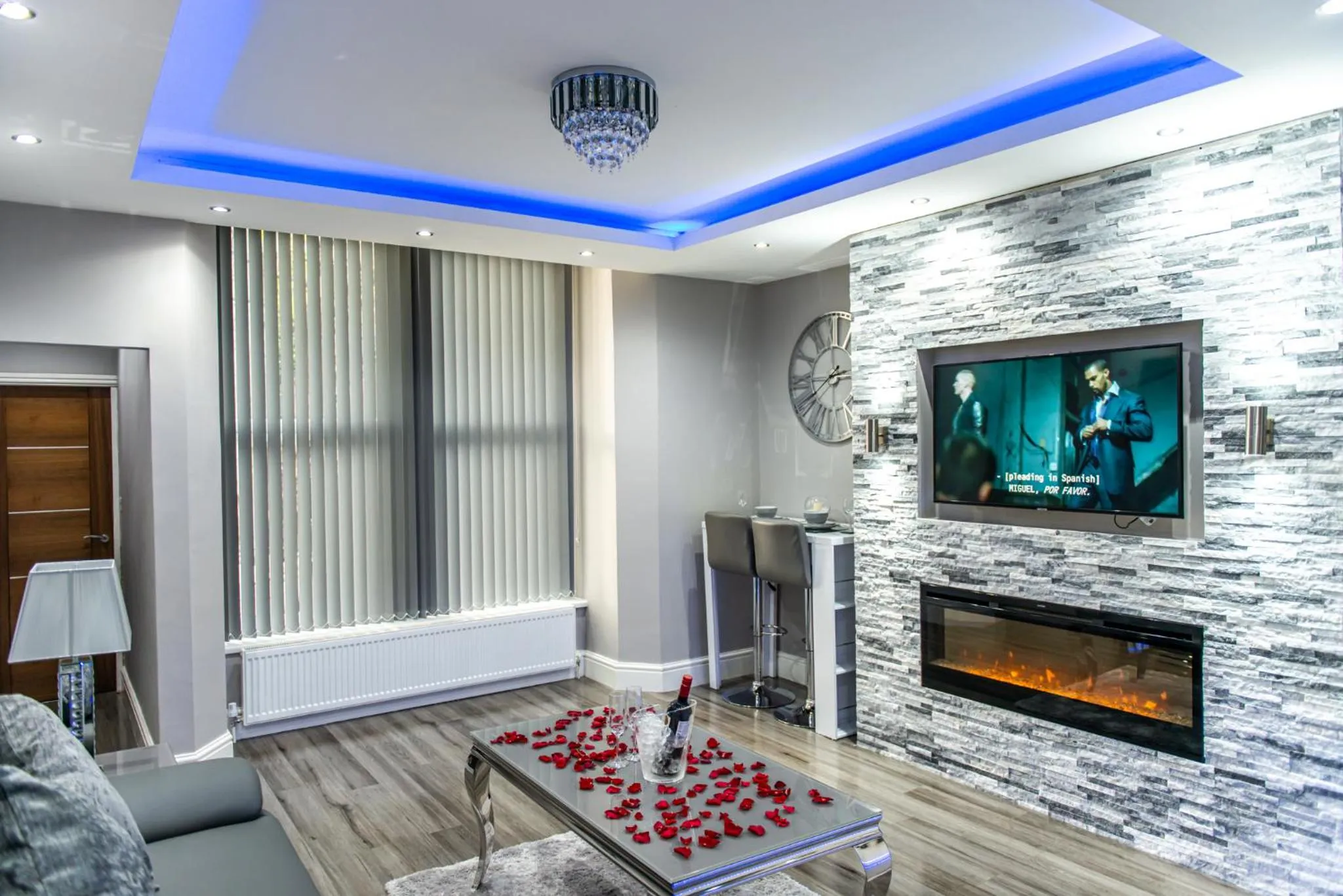 Living room in Aphrodite Suites