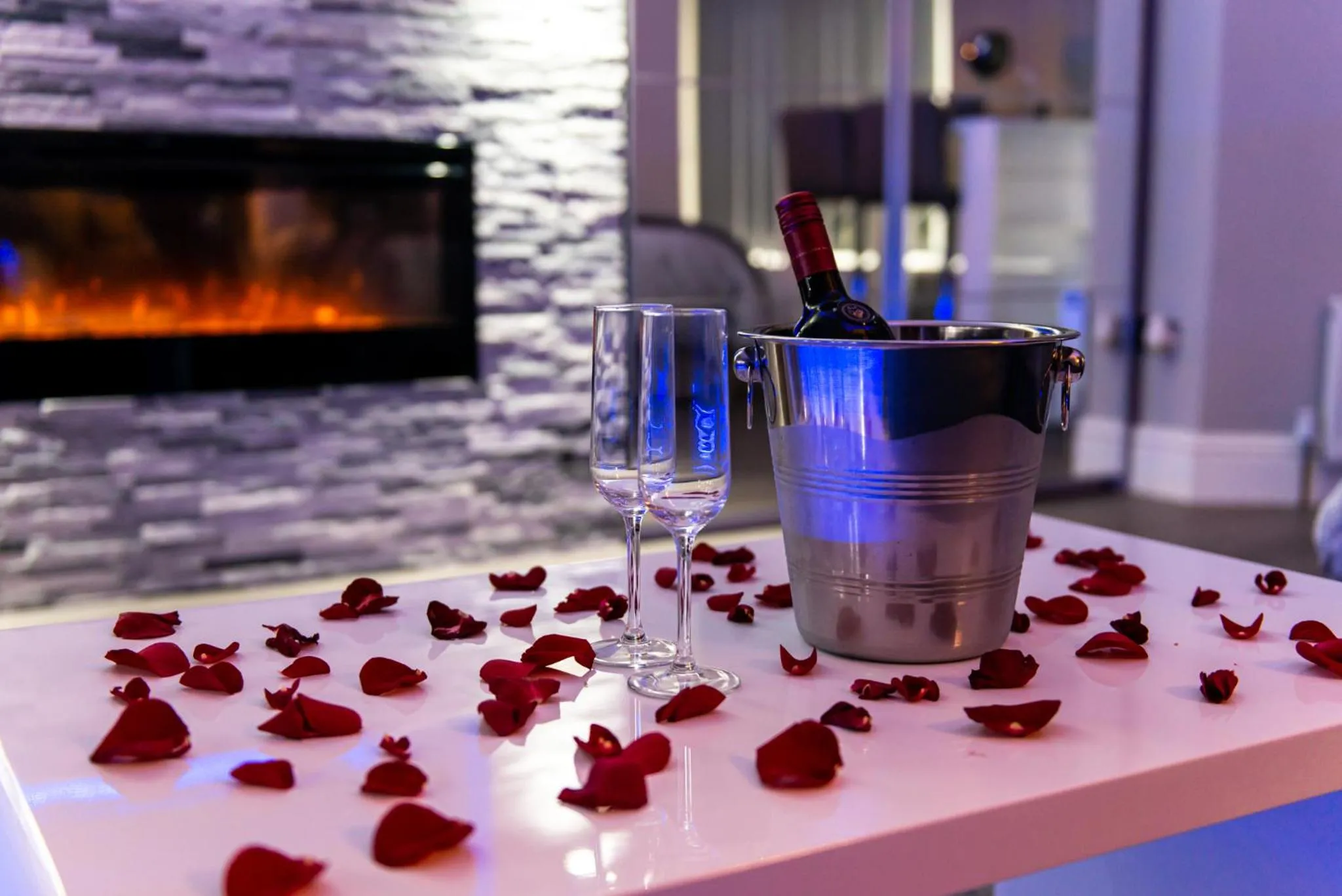 Living room in Aphrodite Suites