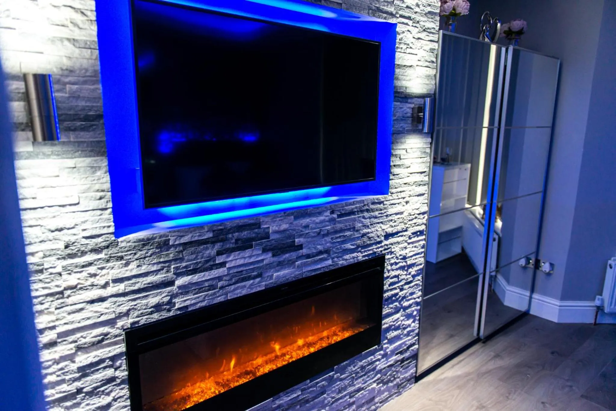 Living room in Aphrodite Suites