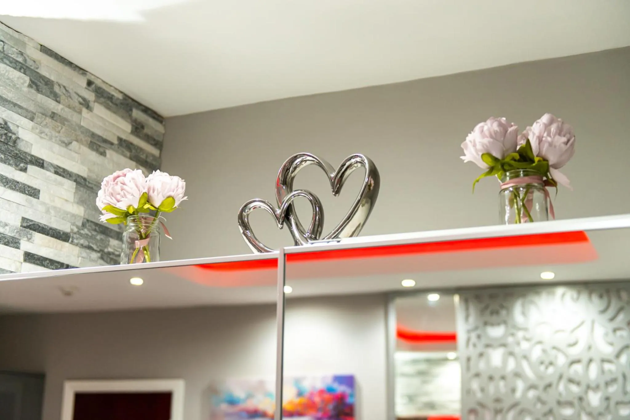 Living room in Aphrodite Suites