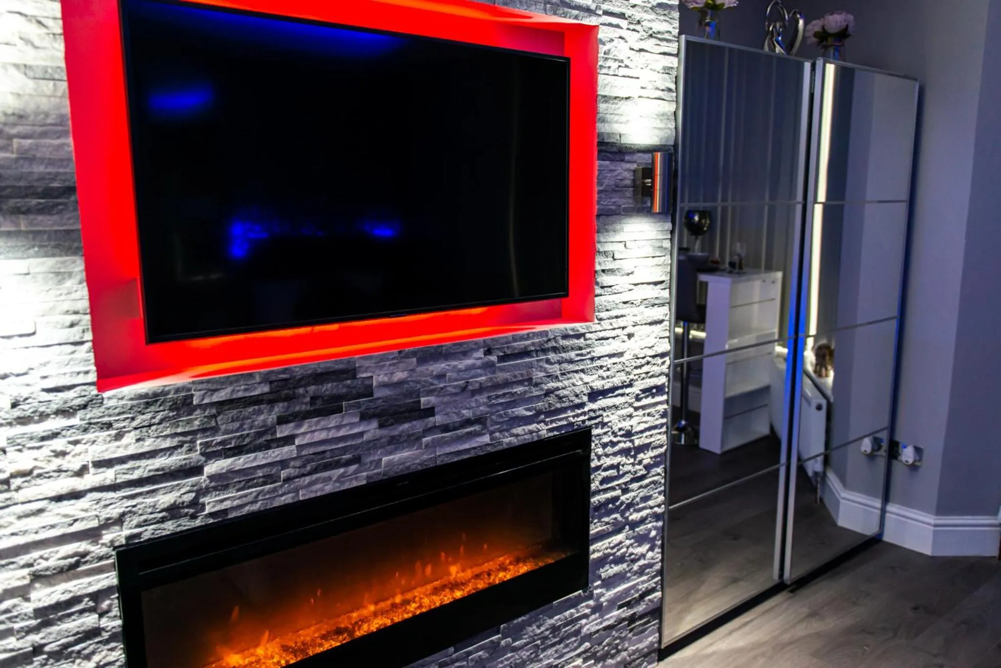 Living room in Aphrodite Suites