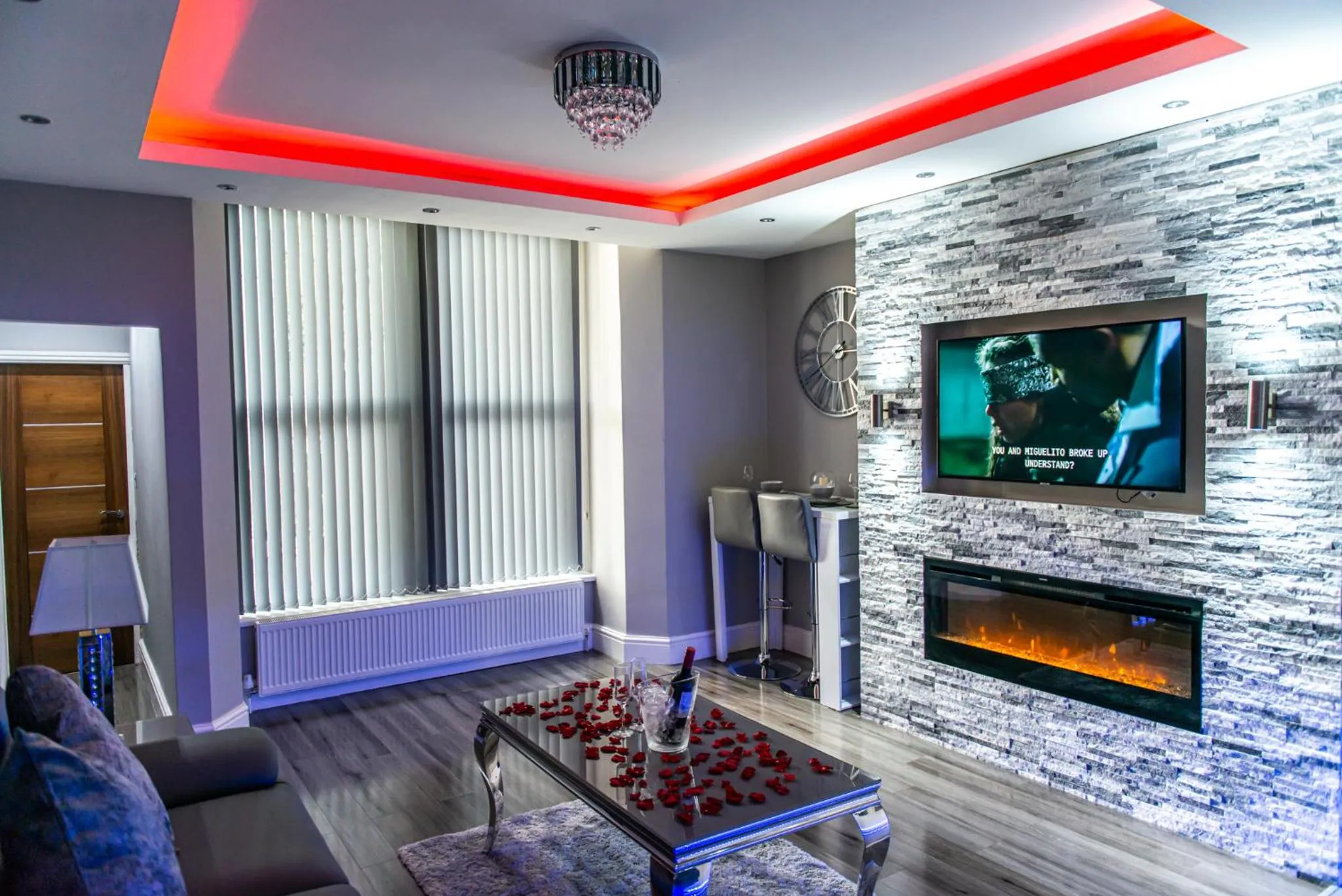 Living room in Aphrodite Suites