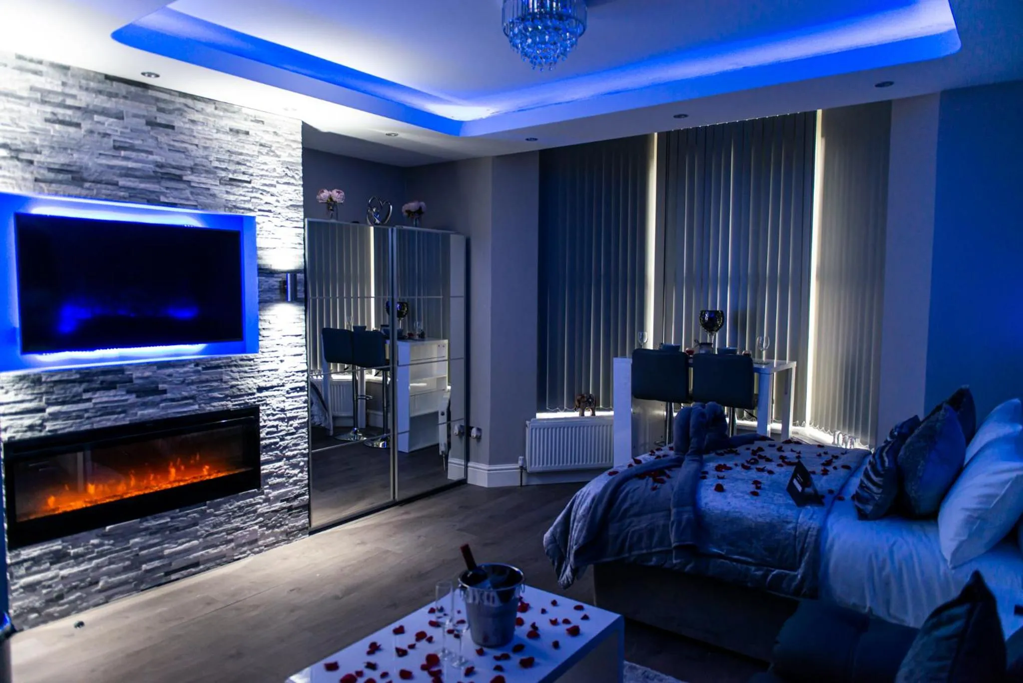 Living room in Aphrodite Suites