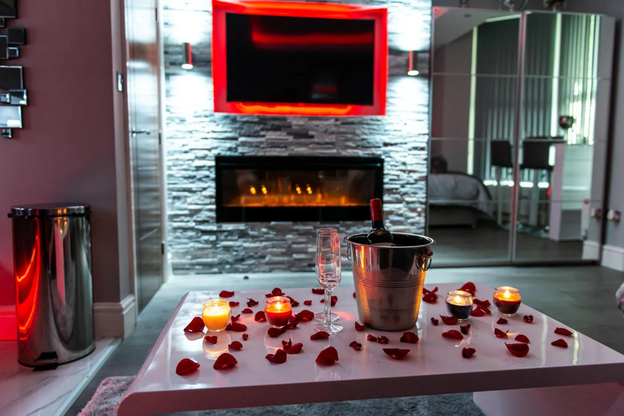 Living room in Aphrodite Suites