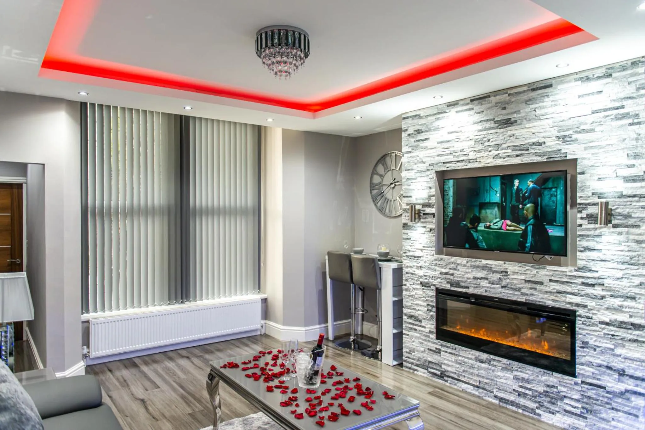 Living room in Aphrodite Suites