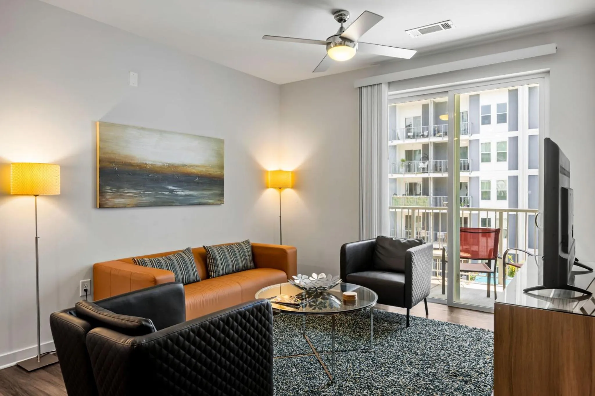 Patio in Spectacular Apartments by BCA Furnished Apartments