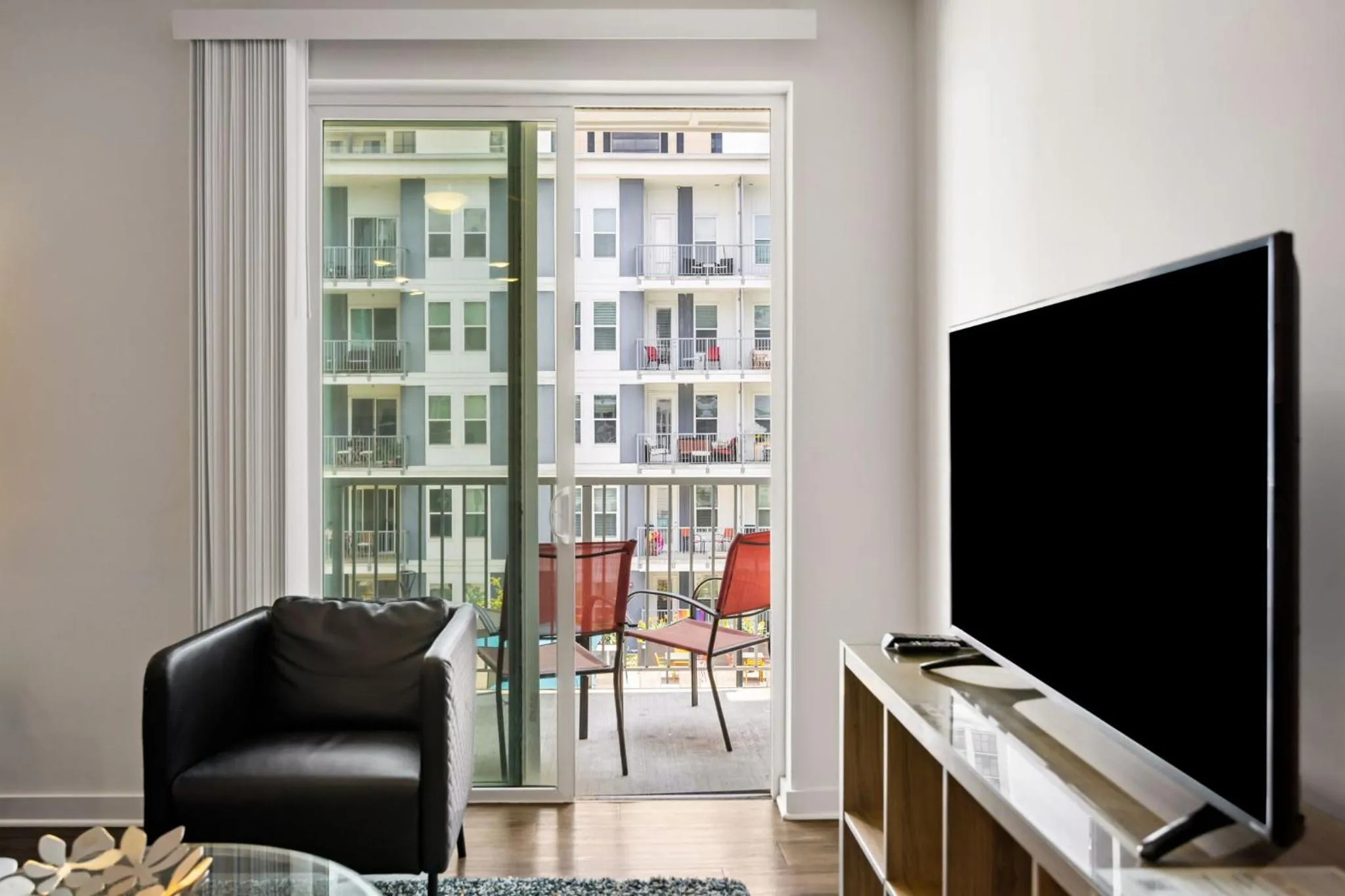 Patio in Spectacular Apartments by BCA Furnished Apartments
