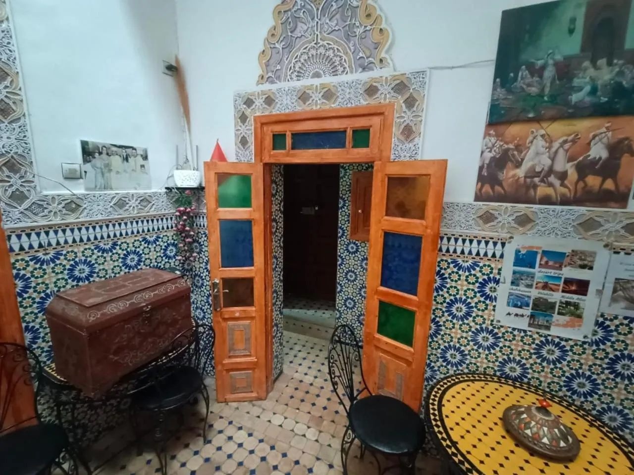 Seating area in Riad lala Drissia