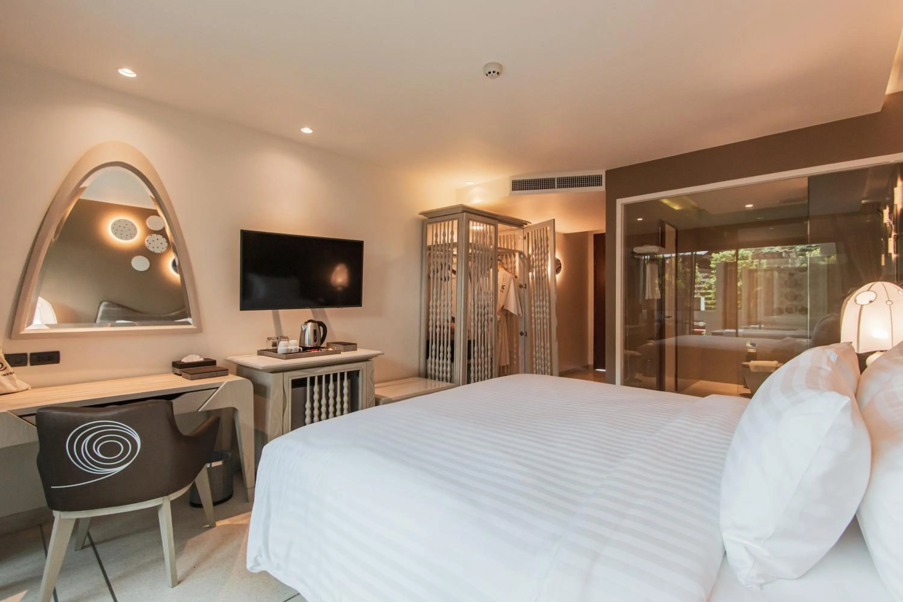 Bed in Rachabhura Hotel