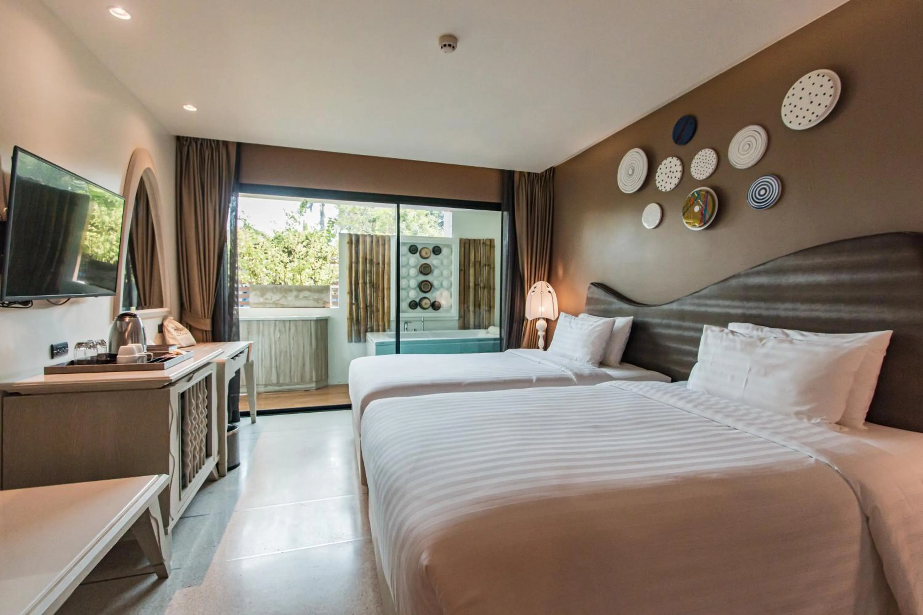 Bedroom, Bed in Rachabhura Hotel