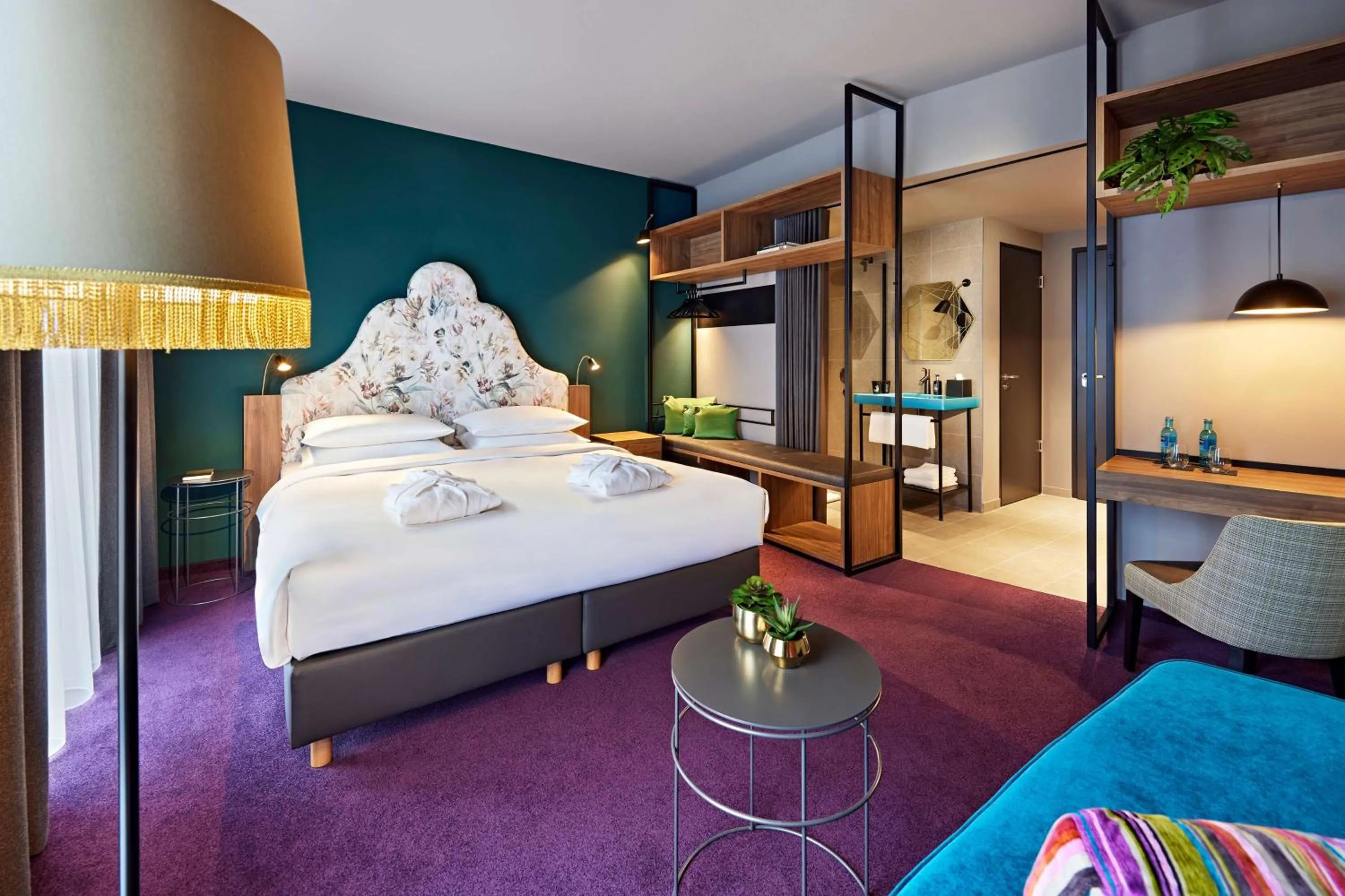 Bedroom, Bed in Me and All Hotel Dusseldorf Oberkassel, by Hyatt