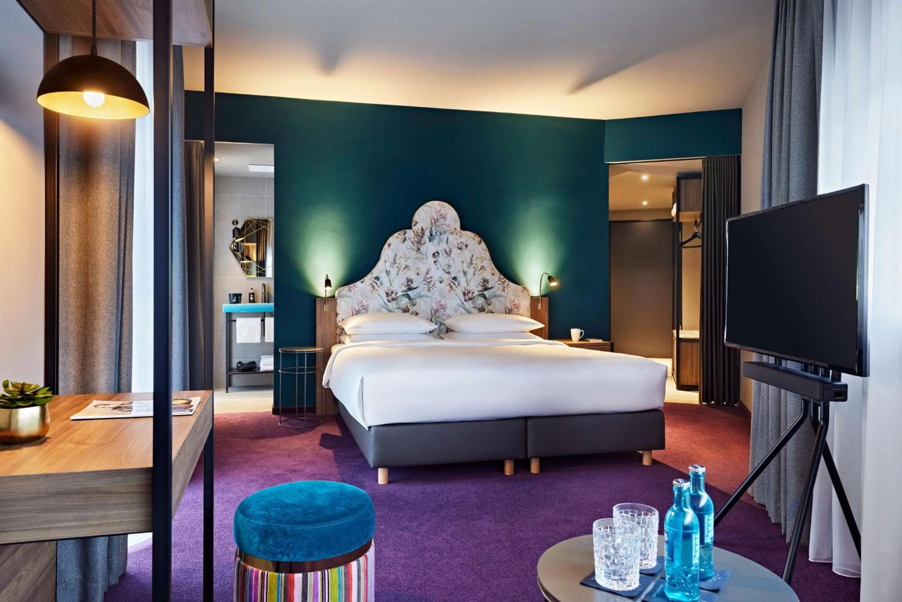 Bedroom, Bed in Me and All Hotel Dusseldorf Oberkassel, by Hyatt