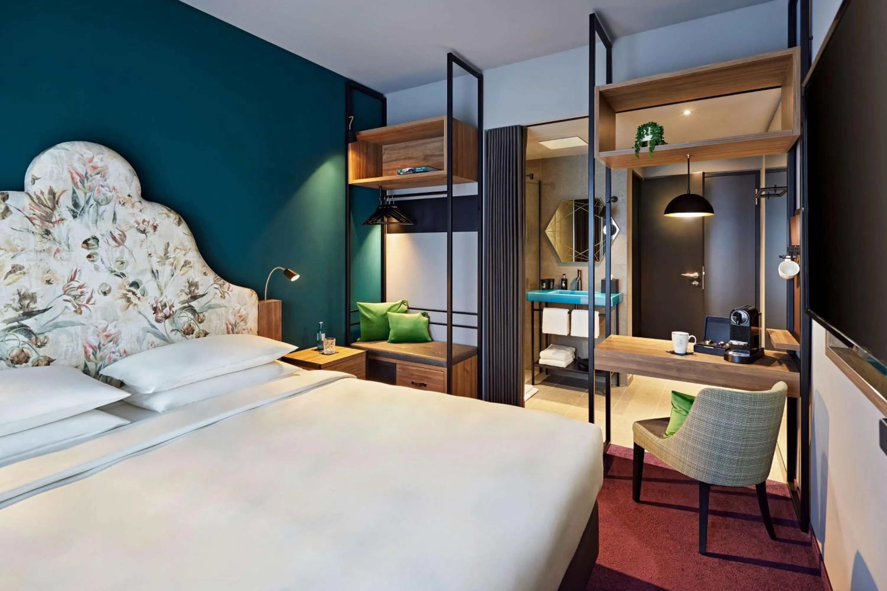 Bedroom, Bed in Me and All Hotel Dusseldorf Oberkassel, by Hyatt