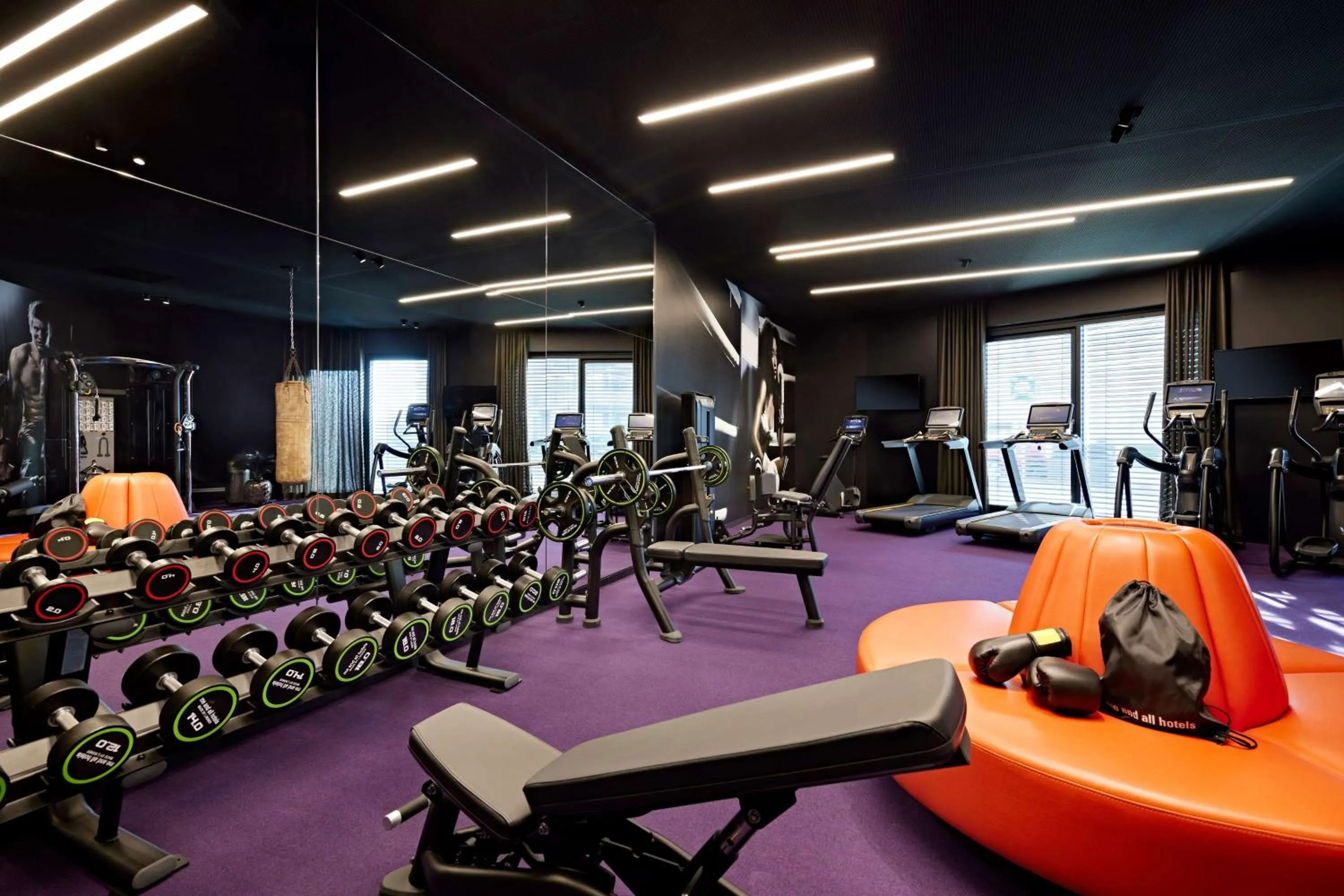 Fitness centre/facilities in Me and All Hotel Dusseldorf Oberkassel, by Hyatt